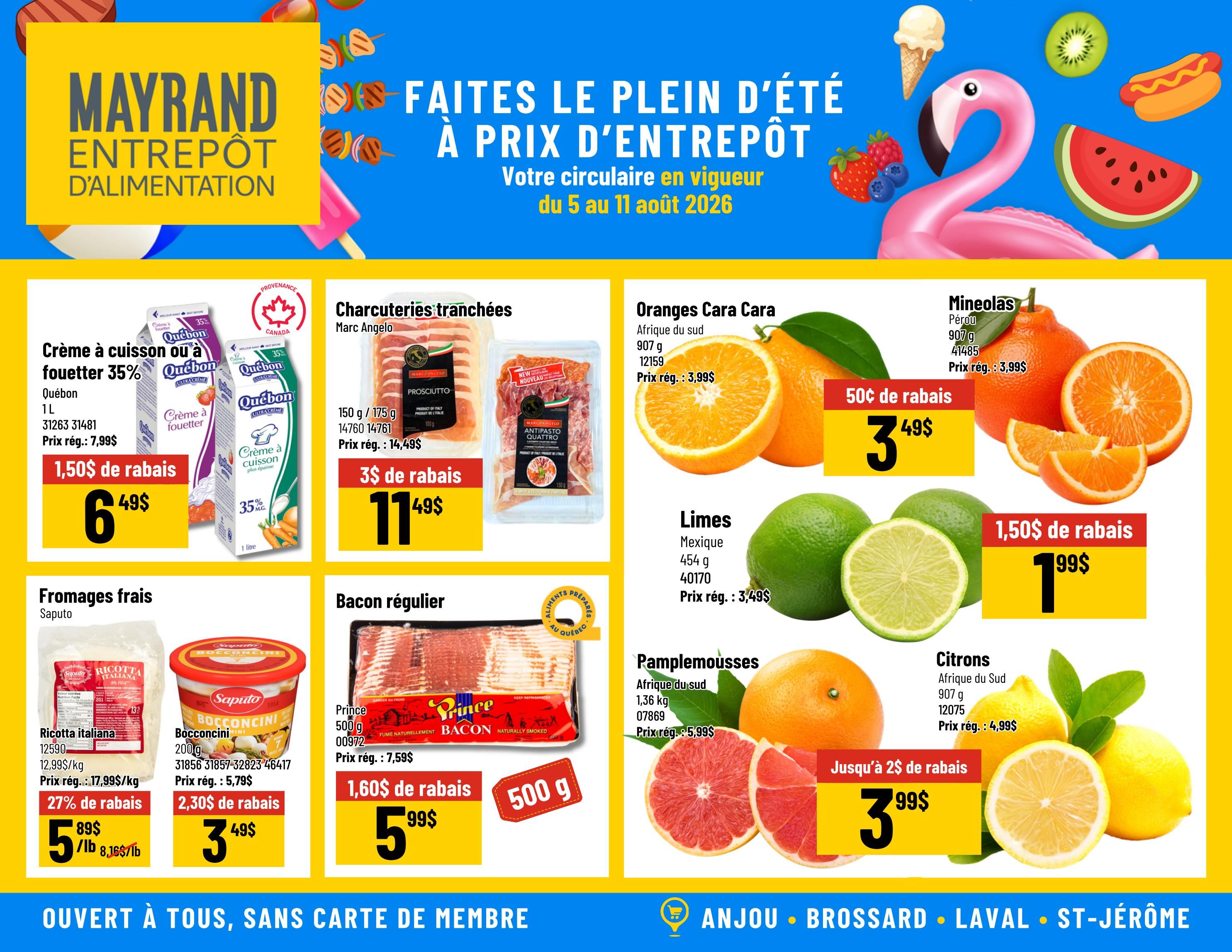 Mayrand Flyer August 5 to 11