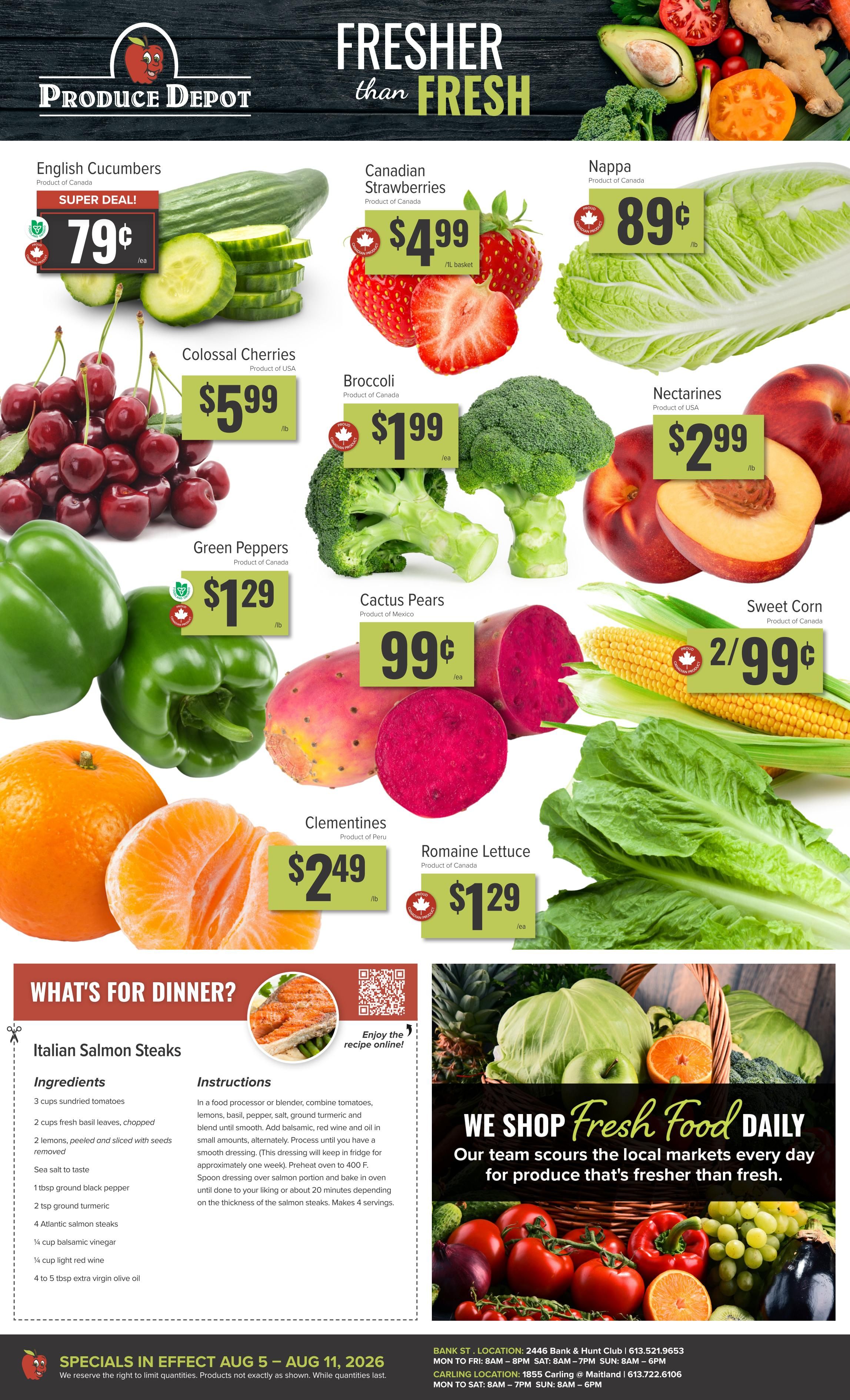 Produce Depot Flyer August 5 to 11