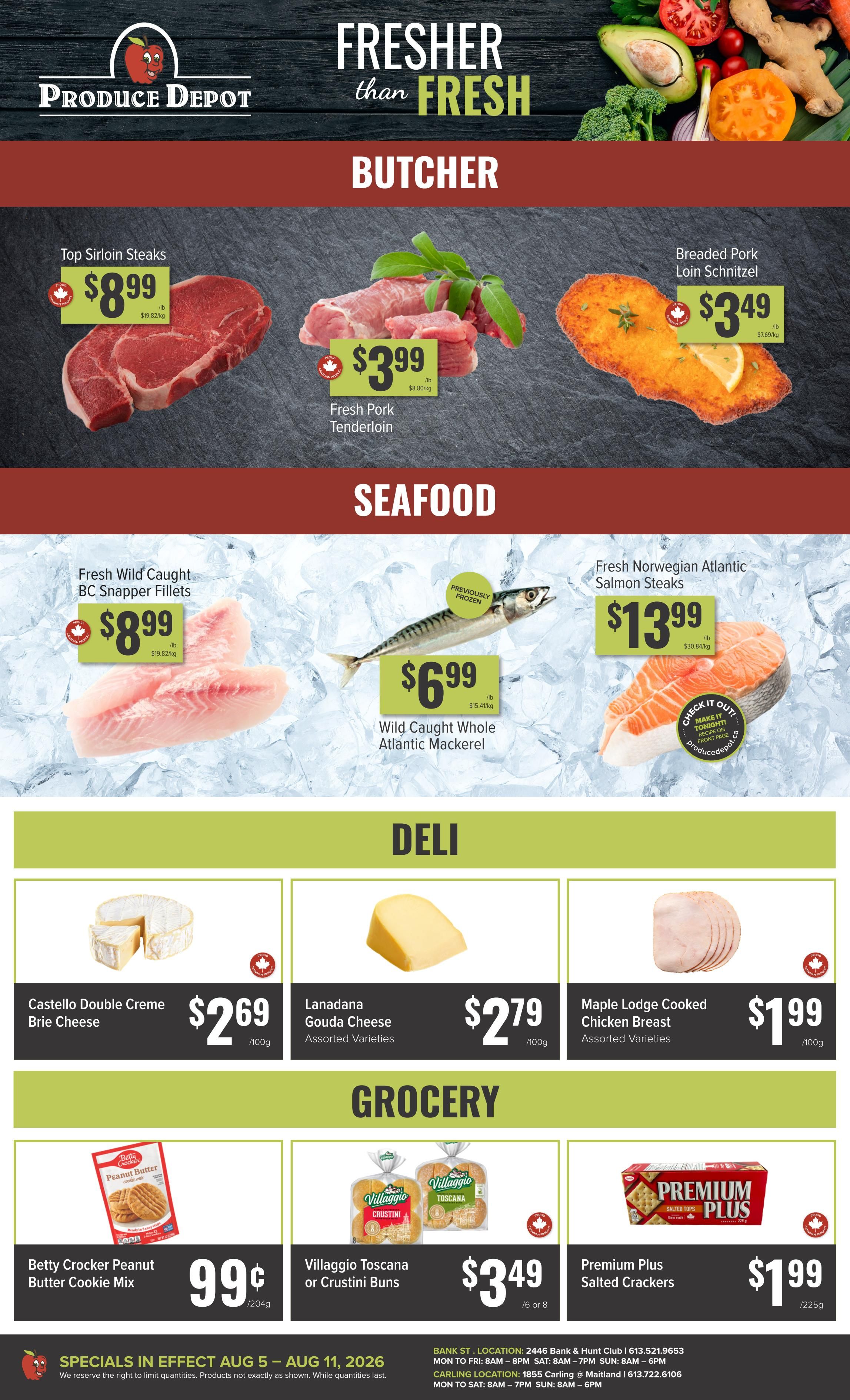 Produce Depot Flyer August 5 to 11