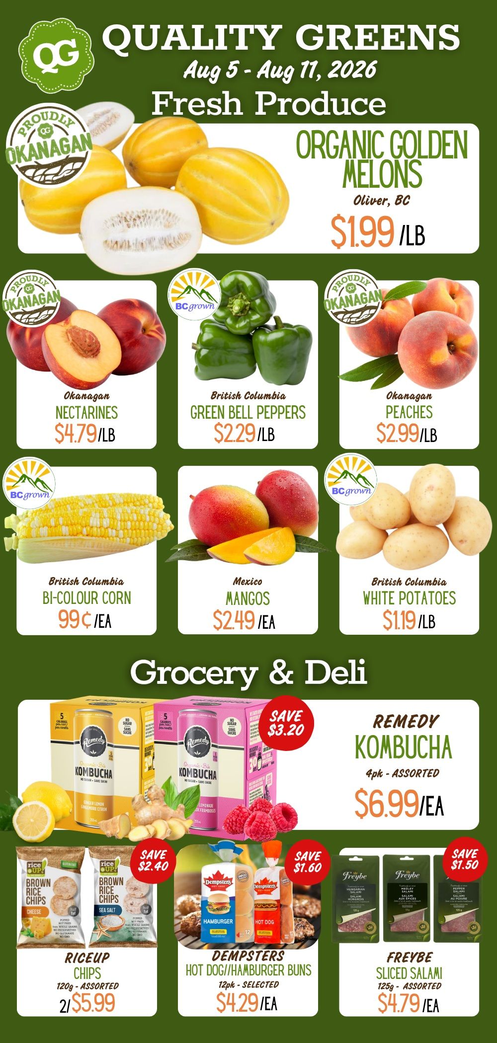Quality Greens Flyer August 5 to 11