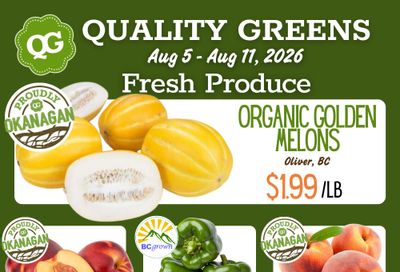 Quality Greens Flyer August 5 to 11
