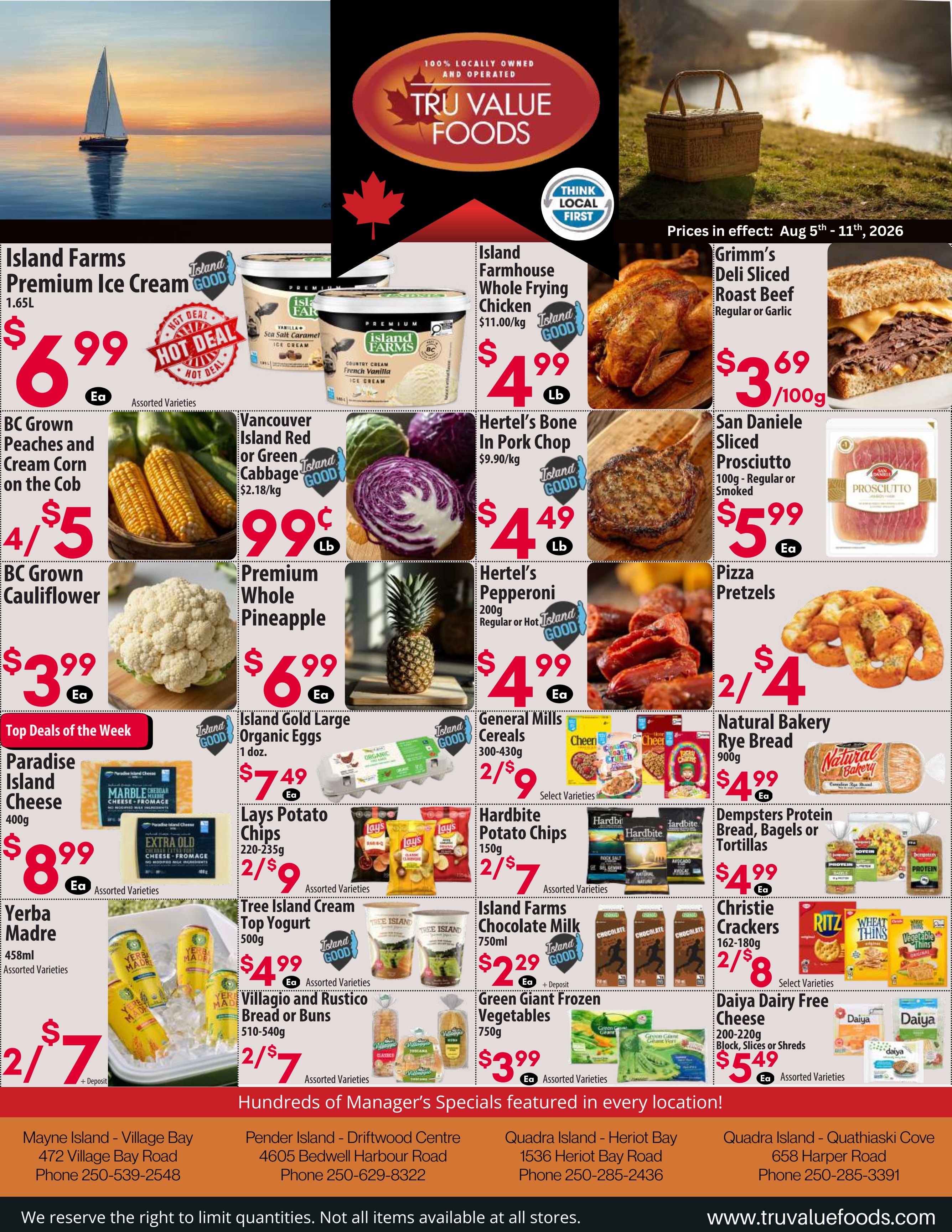 Tru Value Foods Flyer August 5 to 11