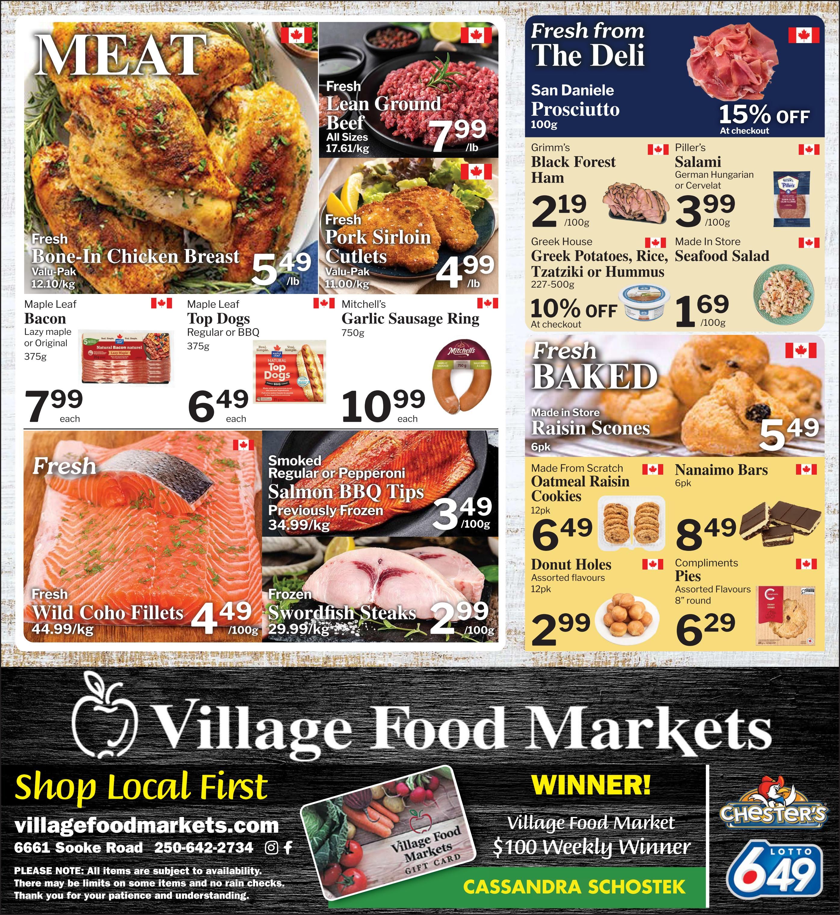 Village Food Markets Flyer August 5 to 11