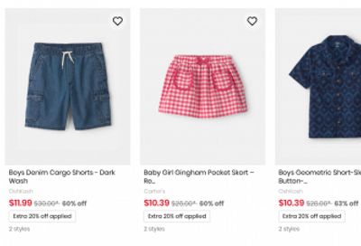 Carter’s OshKosh B’gosh Canada: Up To 50% off Everything + Extra 10% off When You Spend $100 With Promo Code + Extra 20% off Clearance