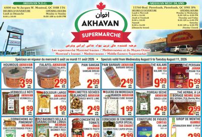 Akhavan Supermarche Flyer August 5 to 11