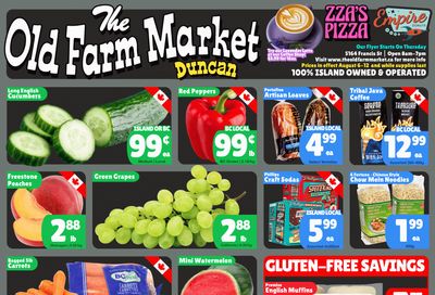 The Old Farm Market (Duncan) Flyer August 6 to 12