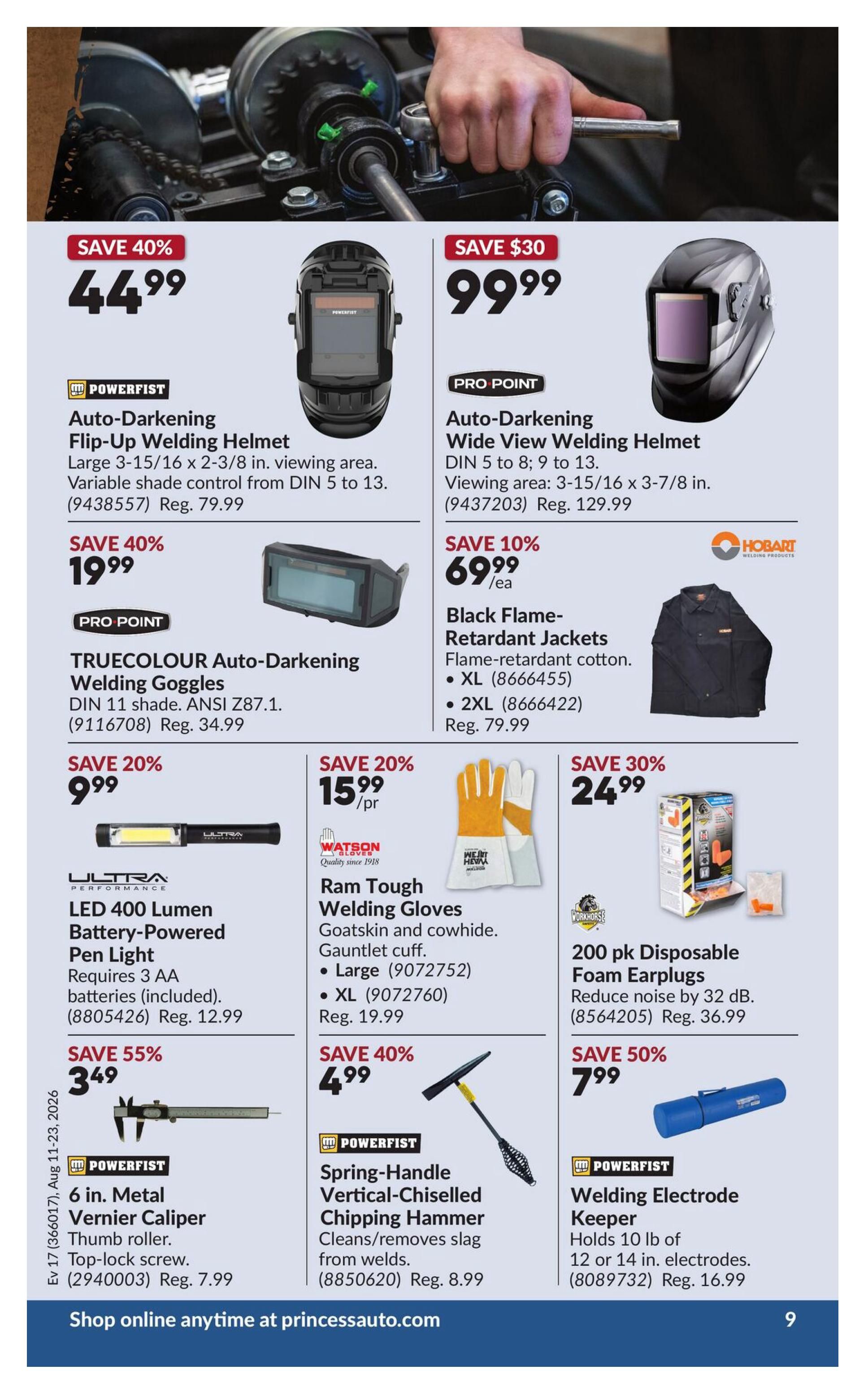 Princess Auto Flyer August 11 to 23
