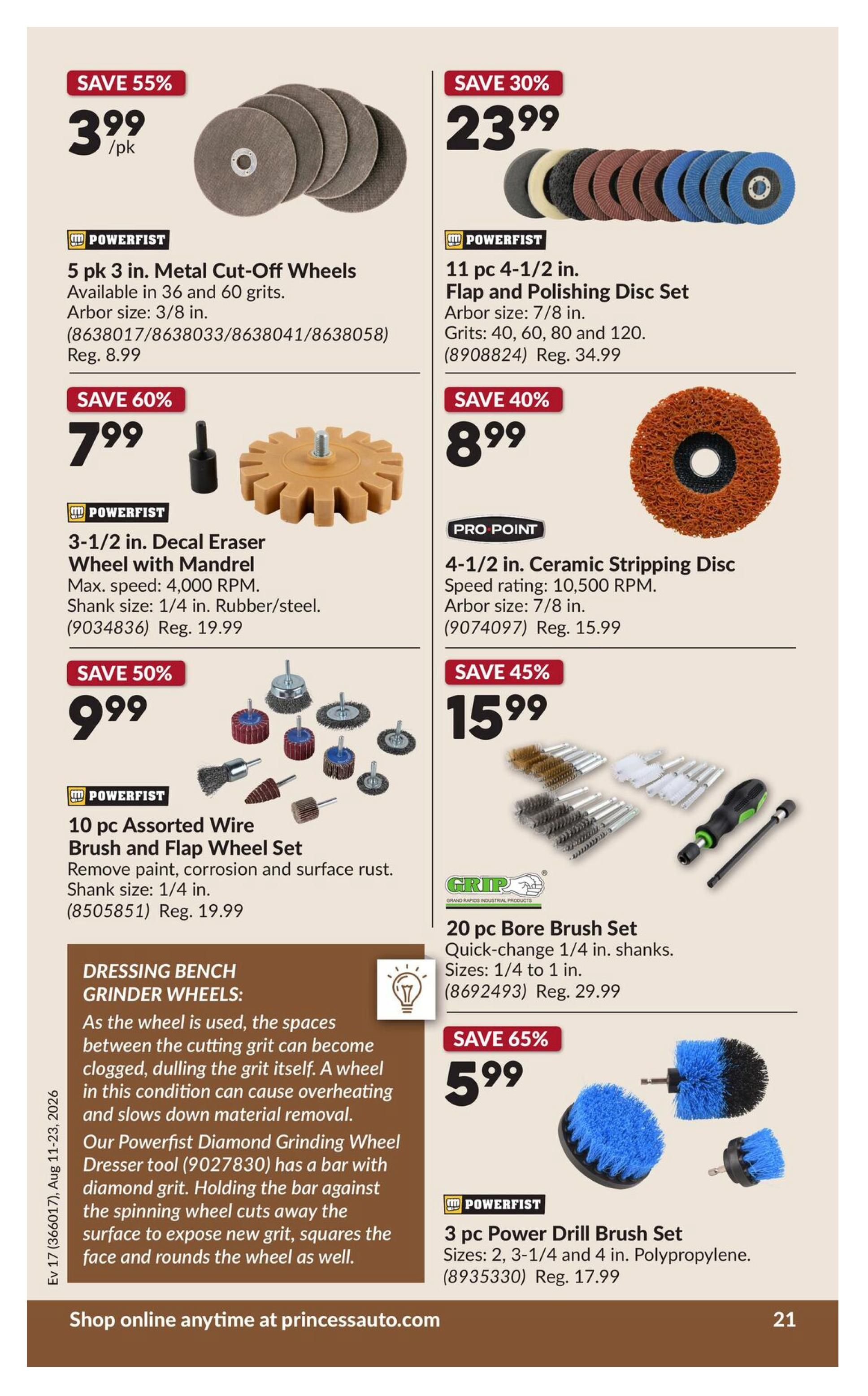 Princess Auto Flyer August 11 to 23