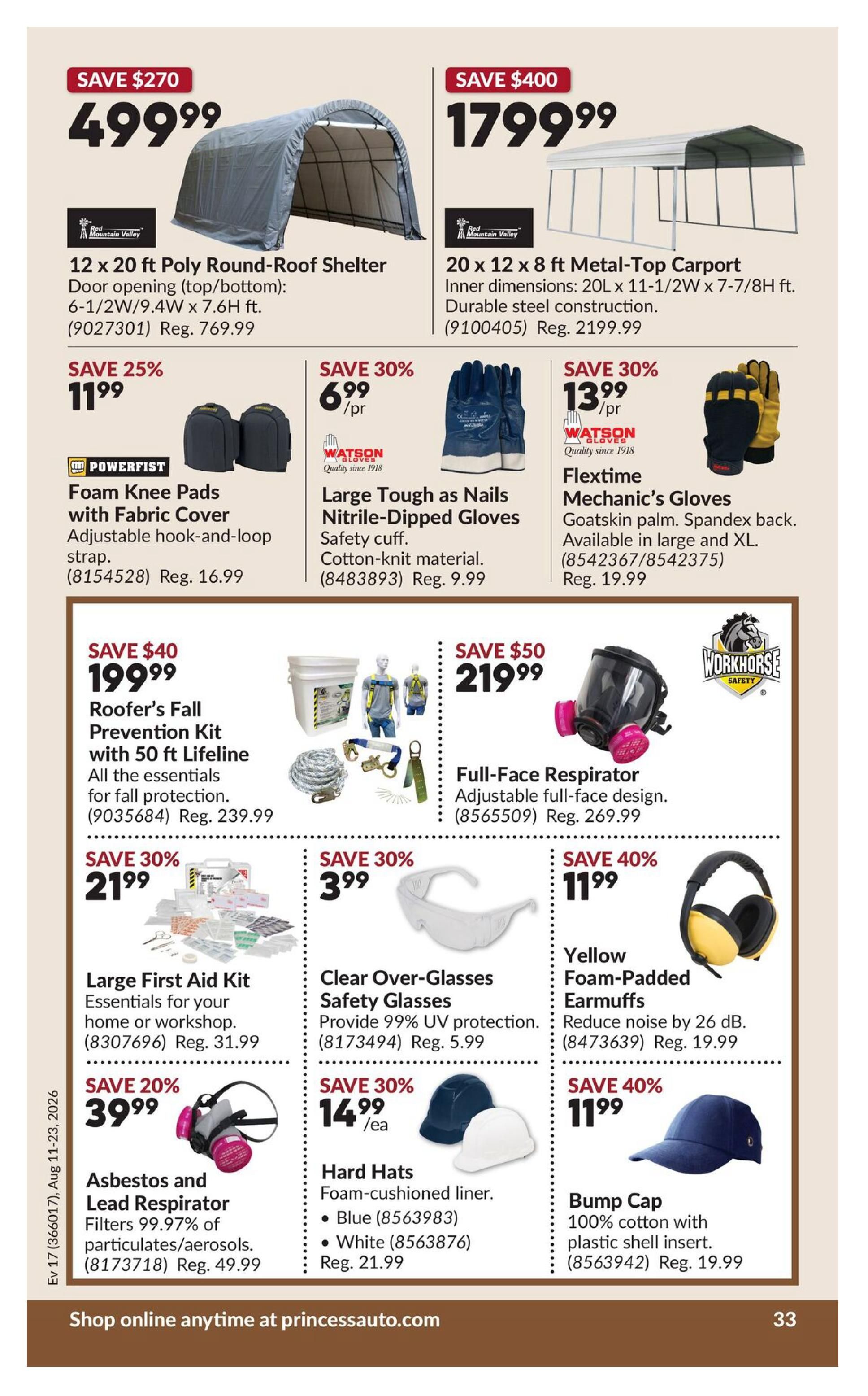 Princess Auto Flyer August 11 to 23
