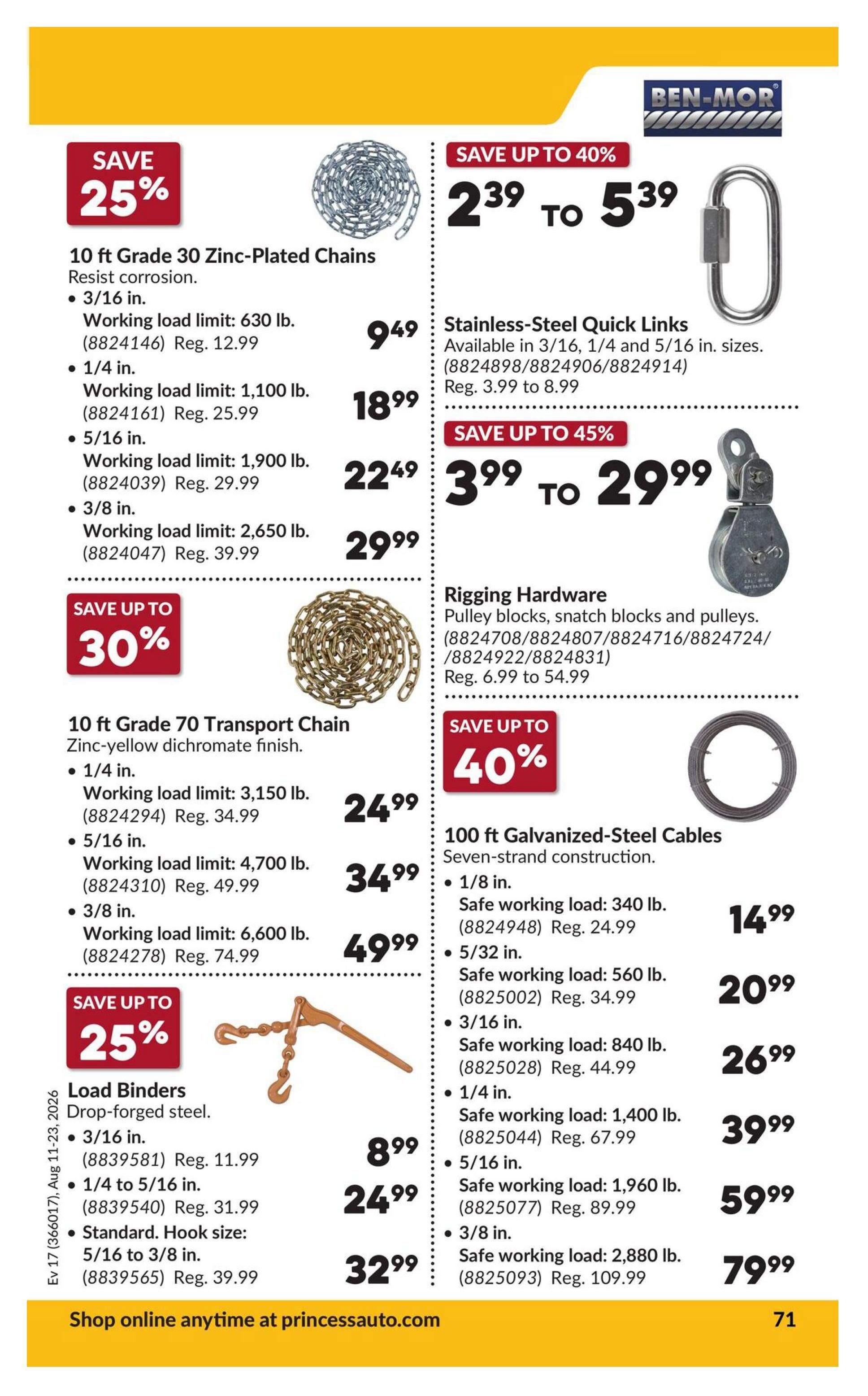 Princess Auto Flyer August 11 to 23