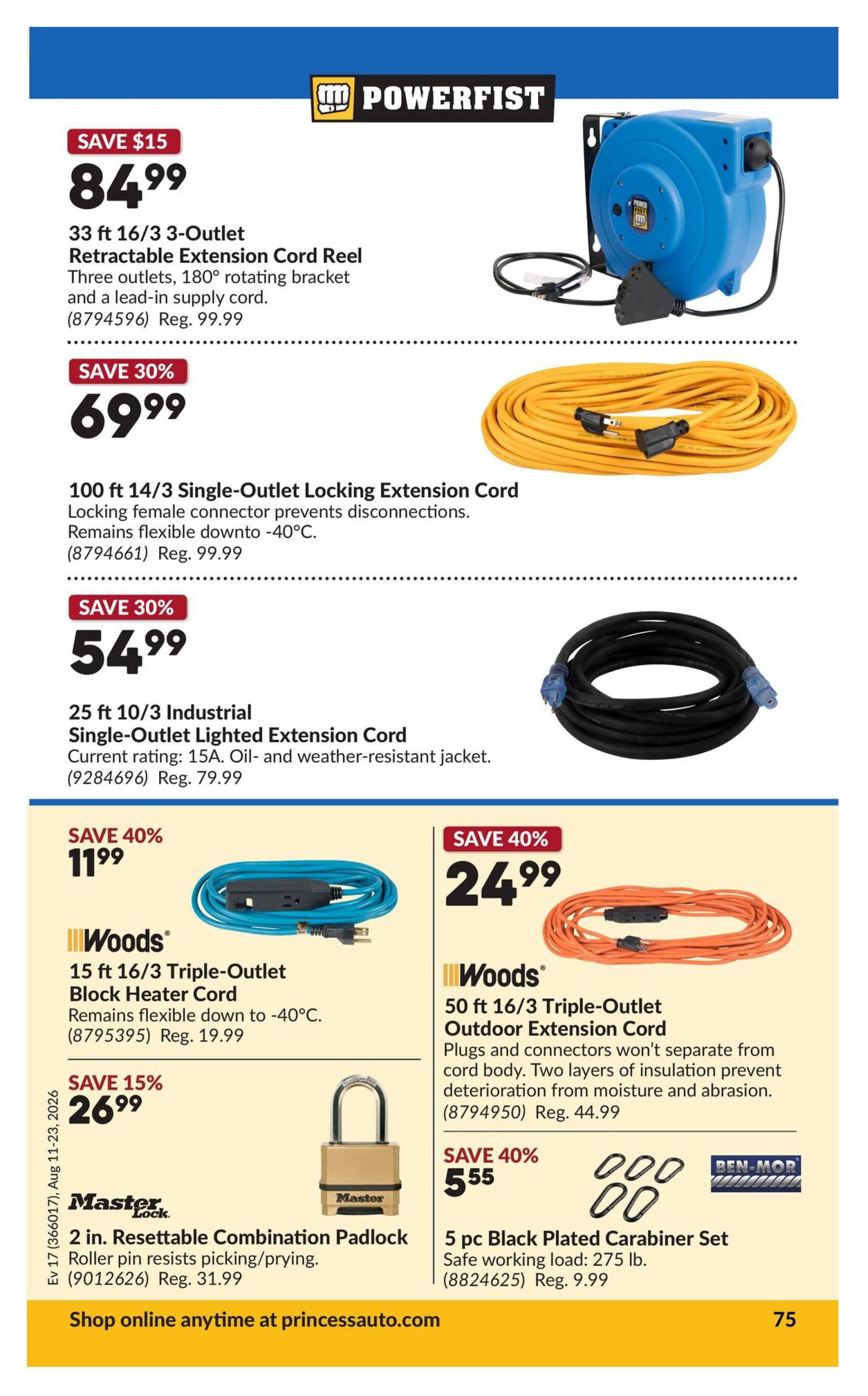 Princess Auto Flyer August 11 to 23