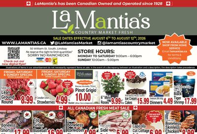 LaMantia's Flyer August 6 to 12