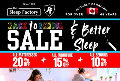 The Sleep Factory Flyer August 1 to September 24