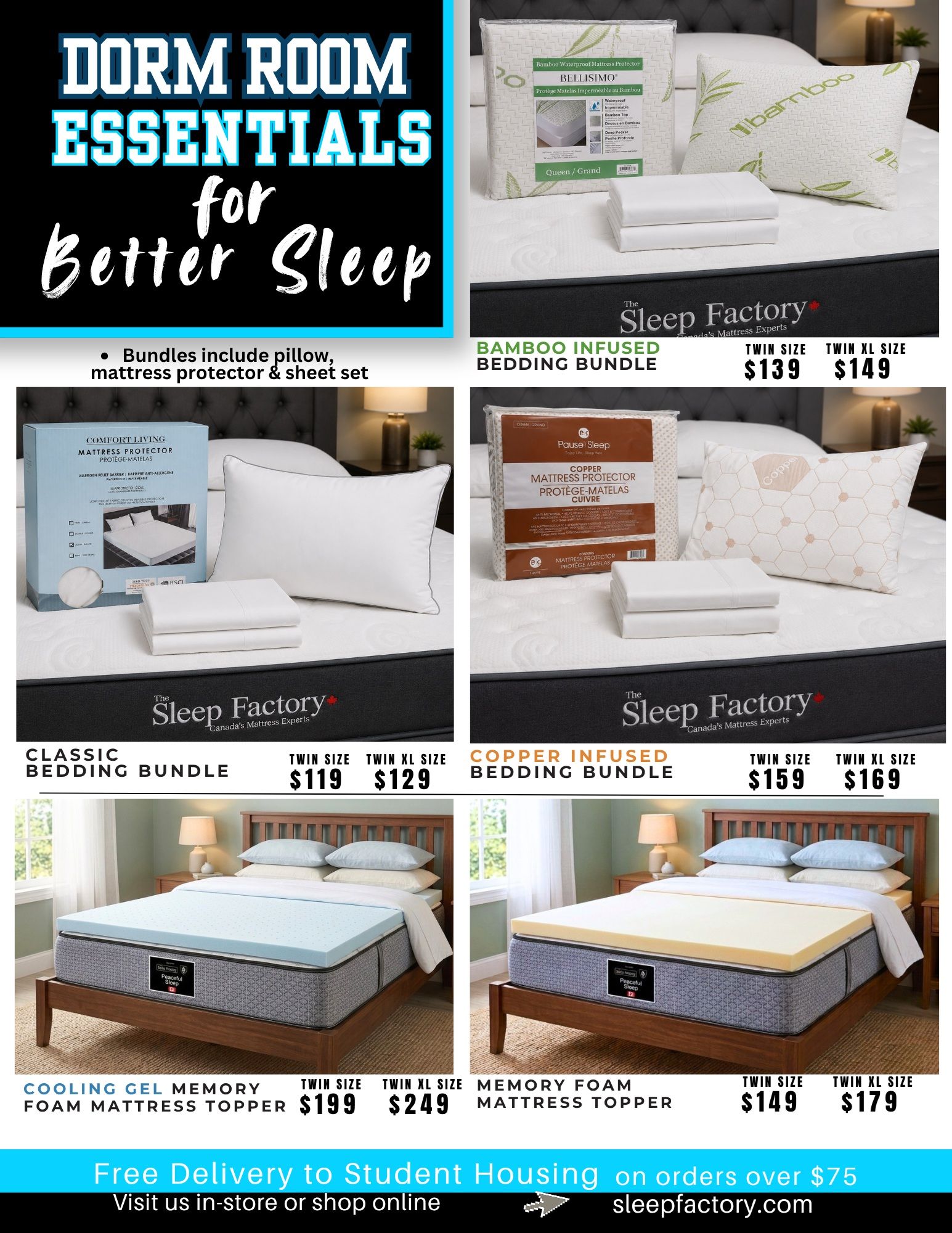 The Sleep Factory Flyer August 1 to September 24