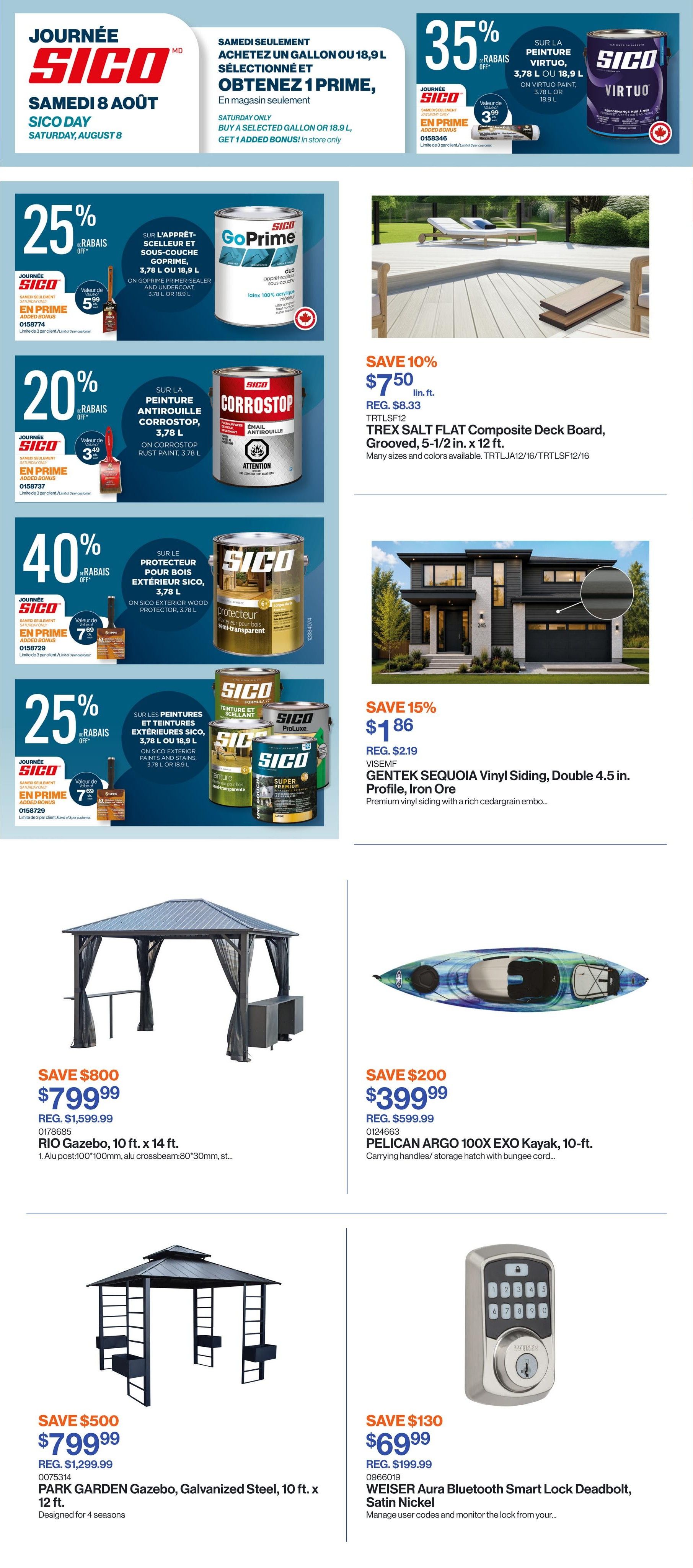 Patrick Morin Flyer August 6 to 12