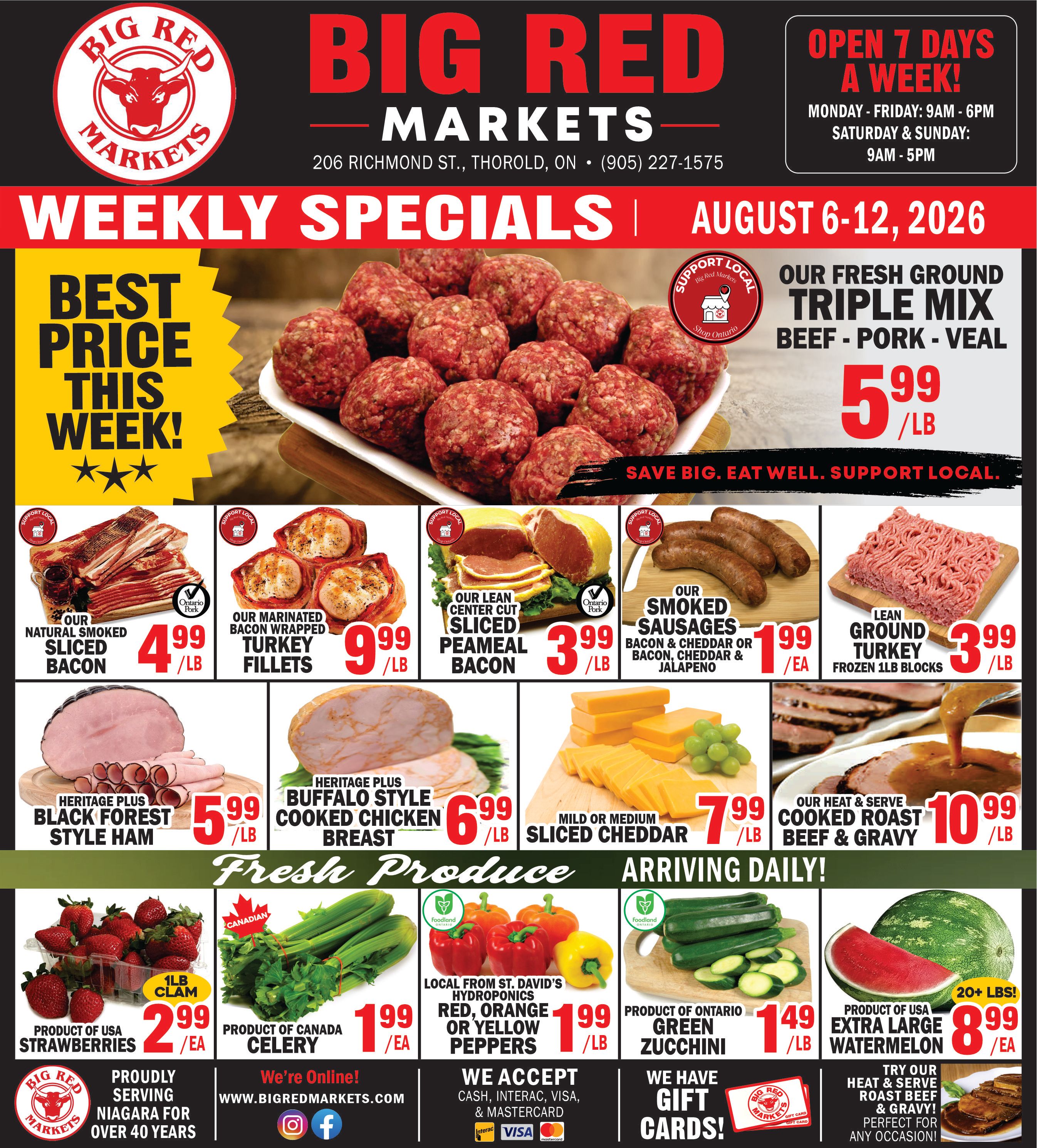 Big Red Markets Flyer August 6 to 12