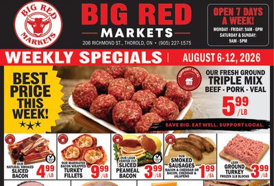 Big Red Markets Flyer August 6 to 12