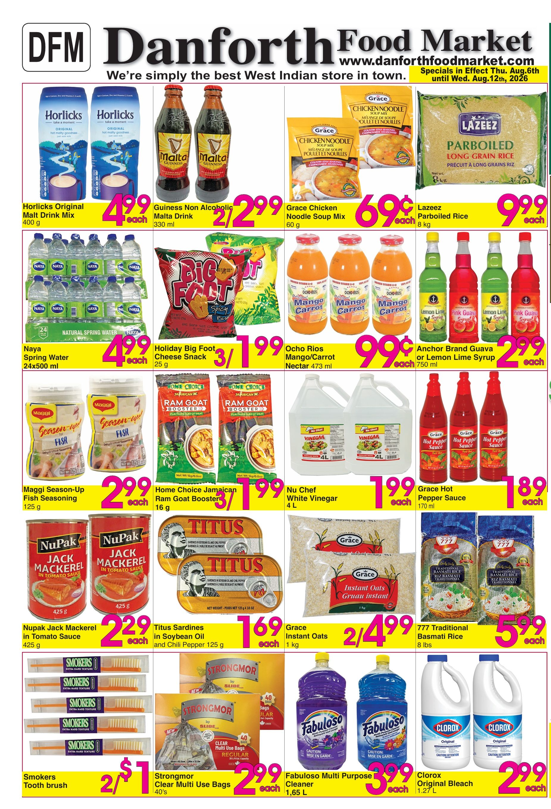 Danforth Food Market Flyer August 6 to 12