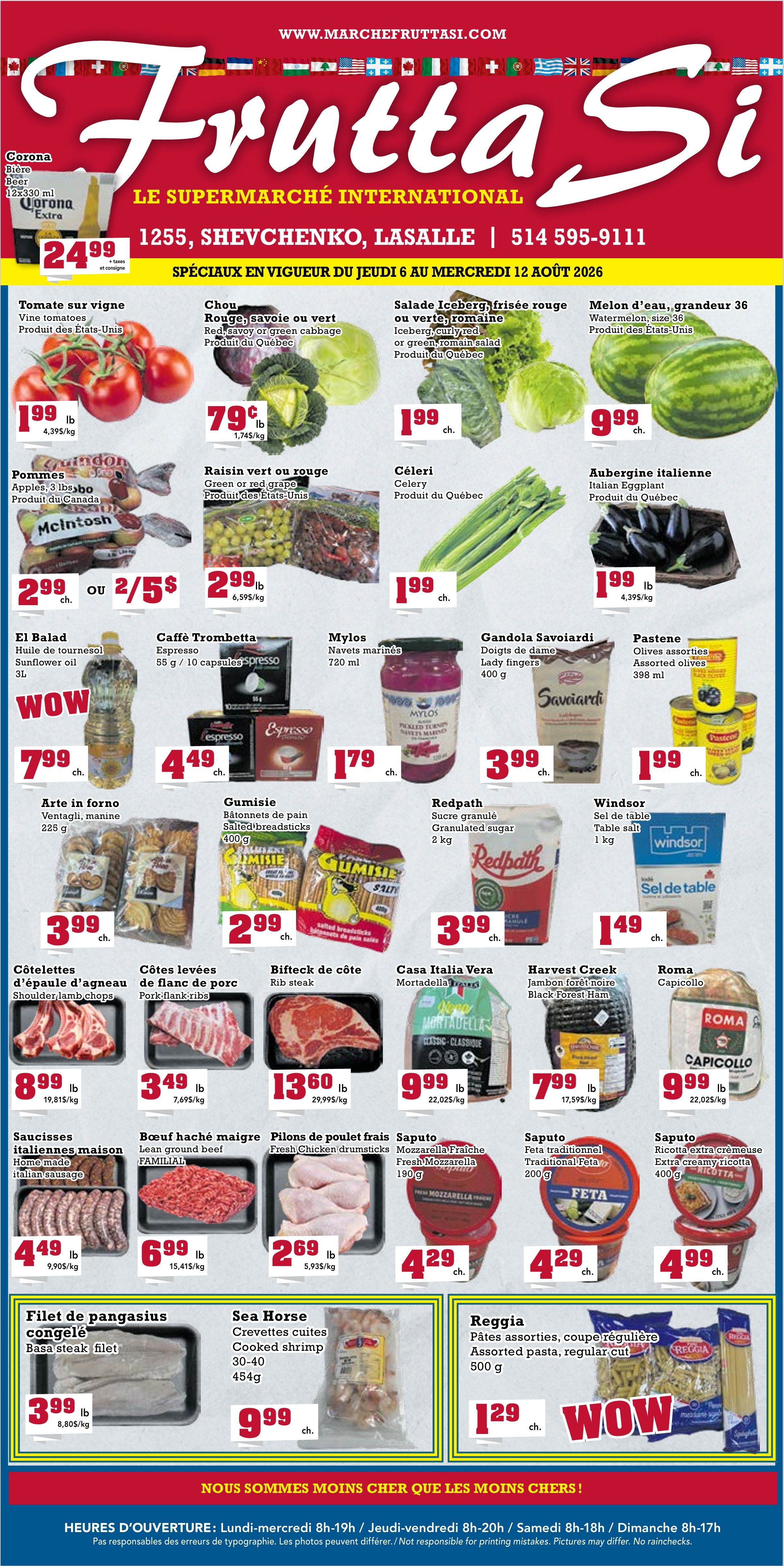 Frutta Si Flyer August 6 to 12