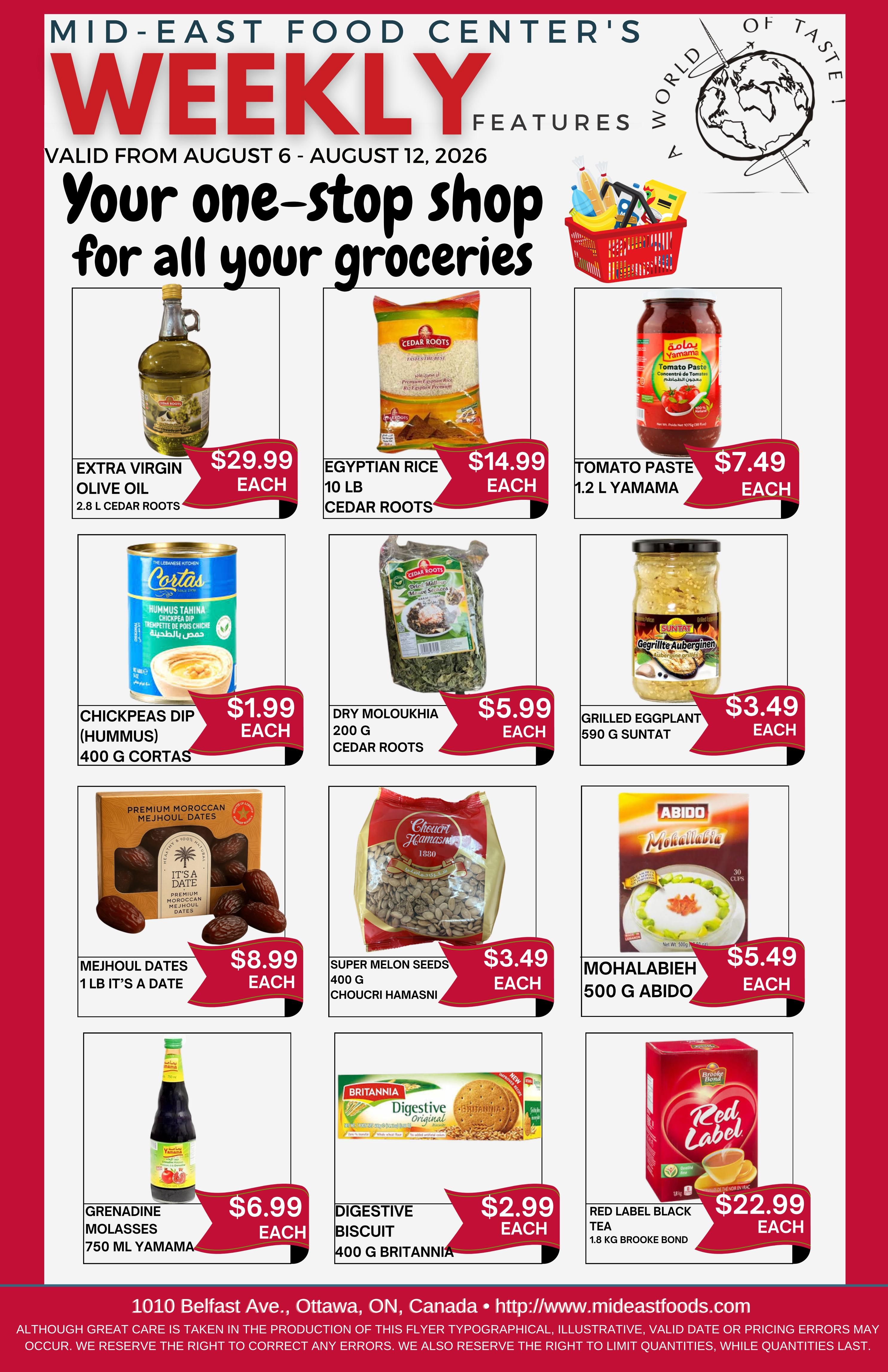 Mid-East Food Centre Flyer August 6 to 12