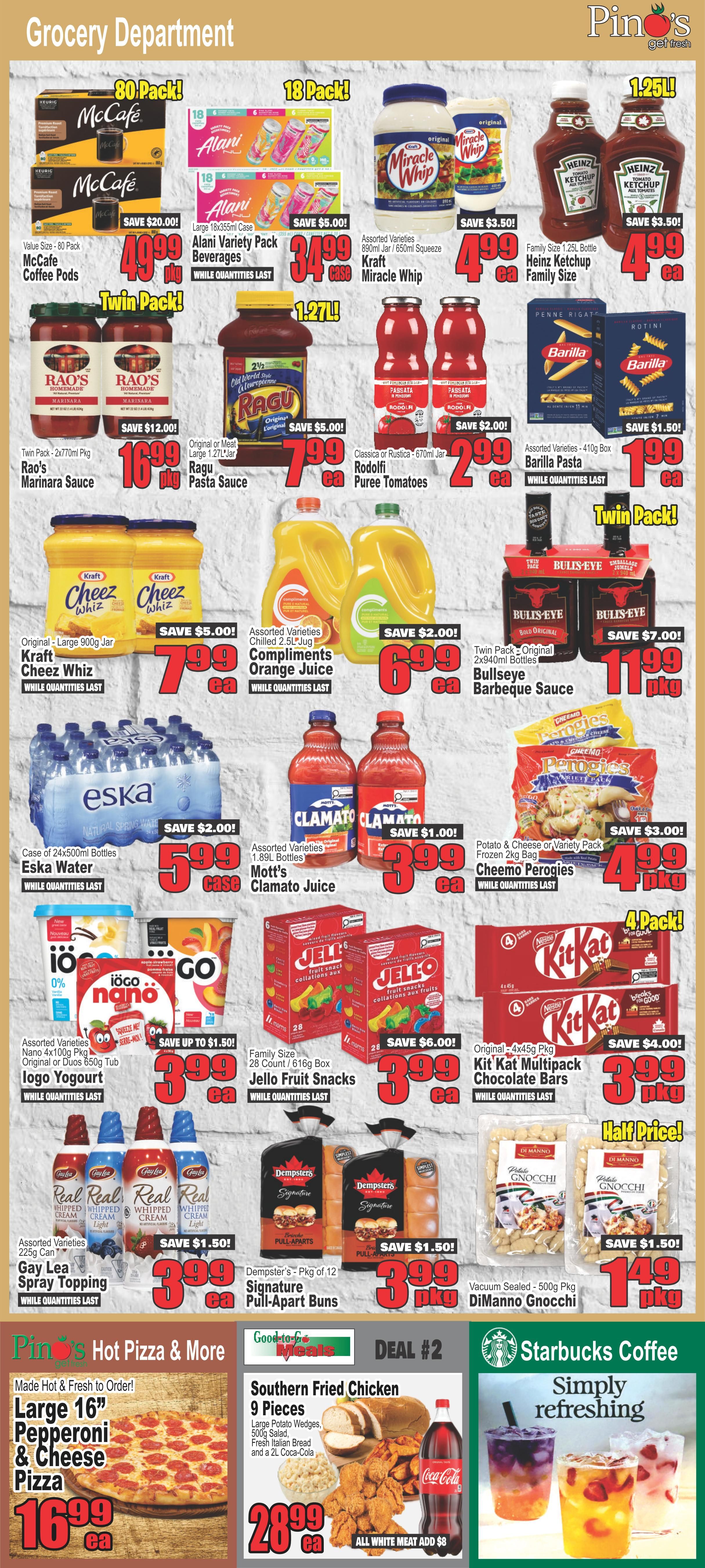 Pino's Flyer August 6 to 12