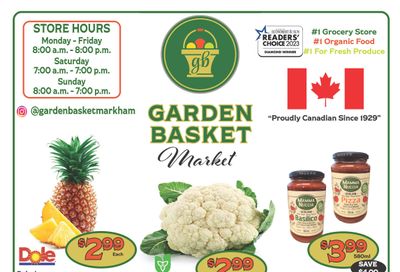 The Garden Basket Flyer August 6 to 12