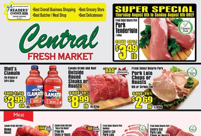 Central Fresh Market Flyer August 6 to 13