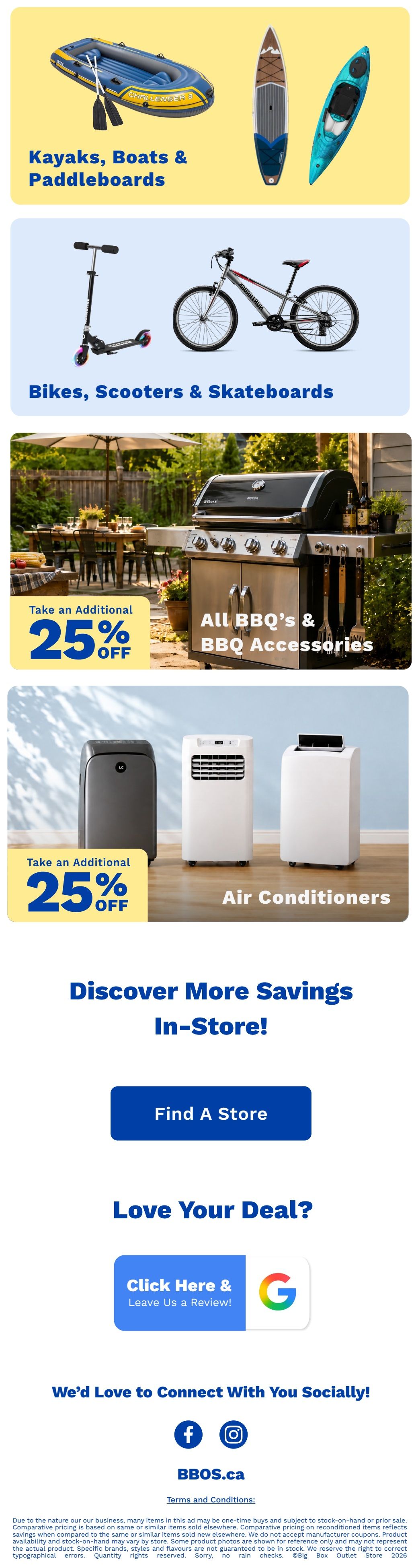 Big Box Outlet Store Flyer August 6 to 12