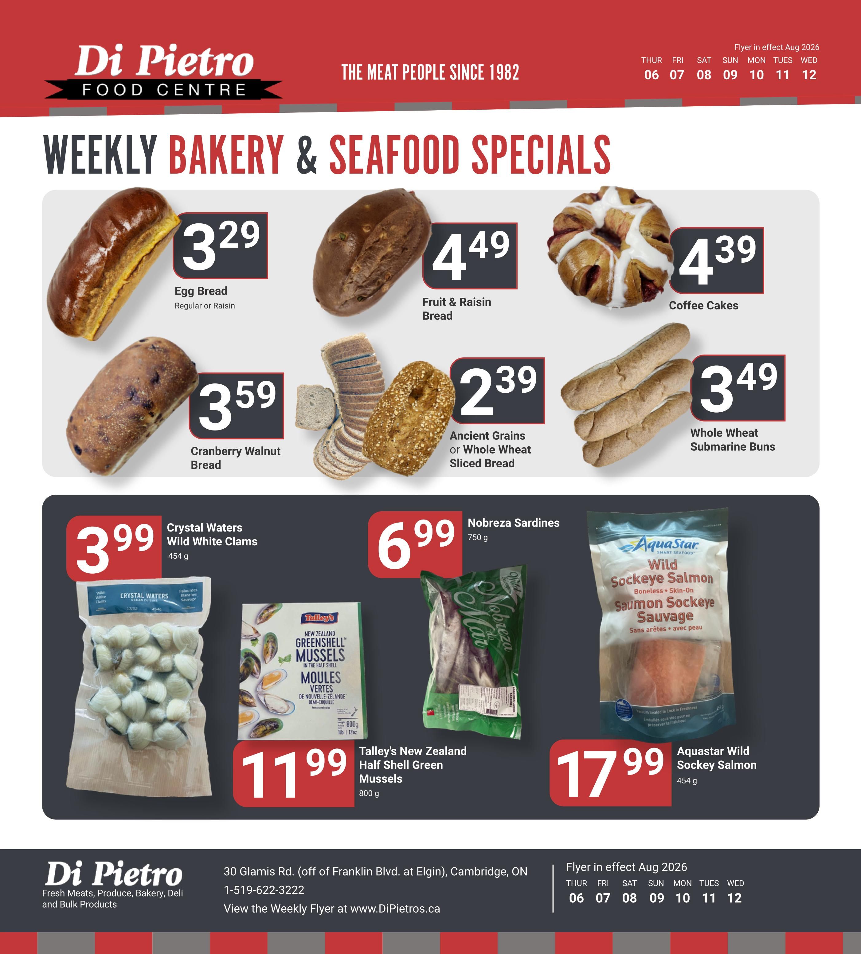 Di Pietro Food Centre Flyer August 6 to 12
