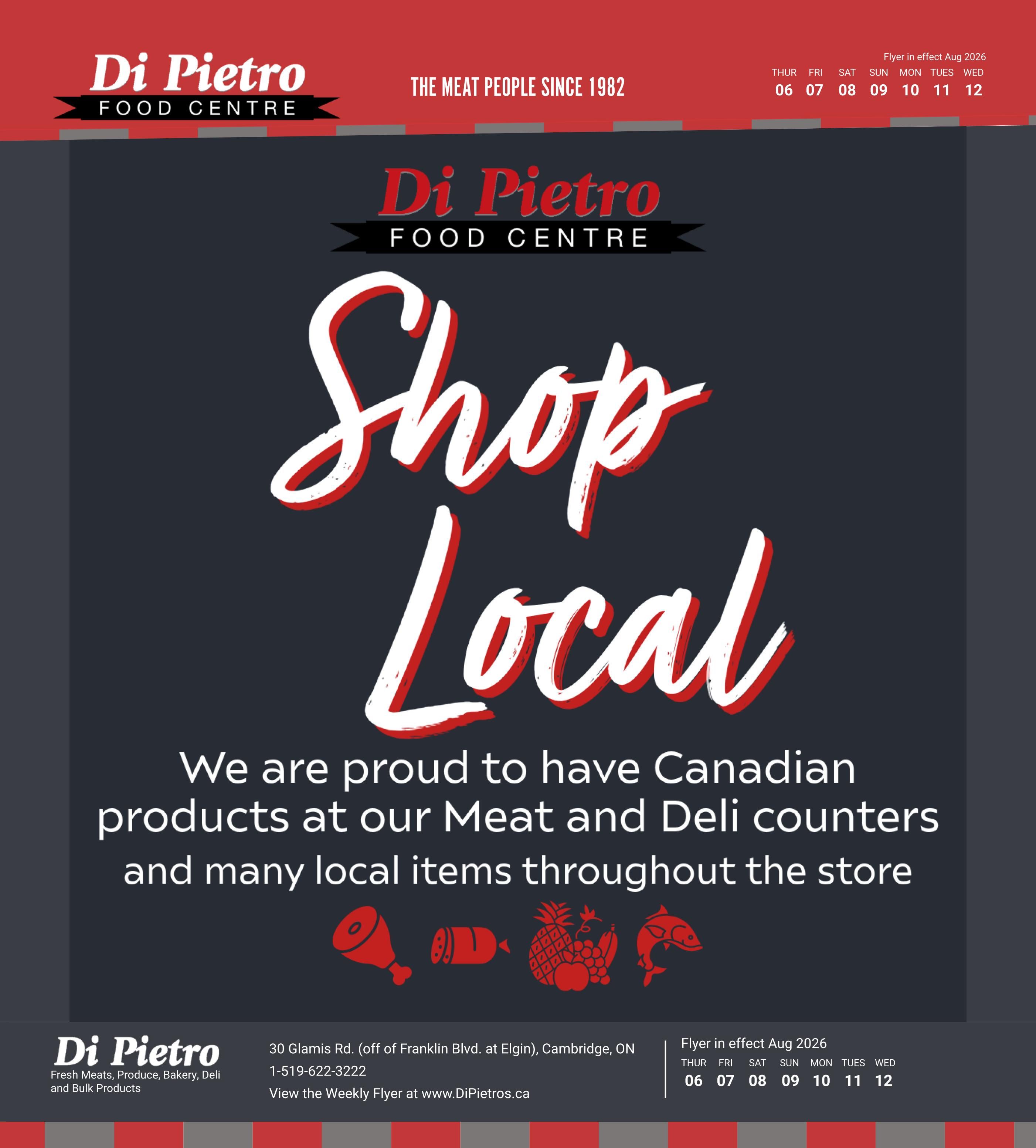 Di Pietro Food Centre Flyer August 6 to 12