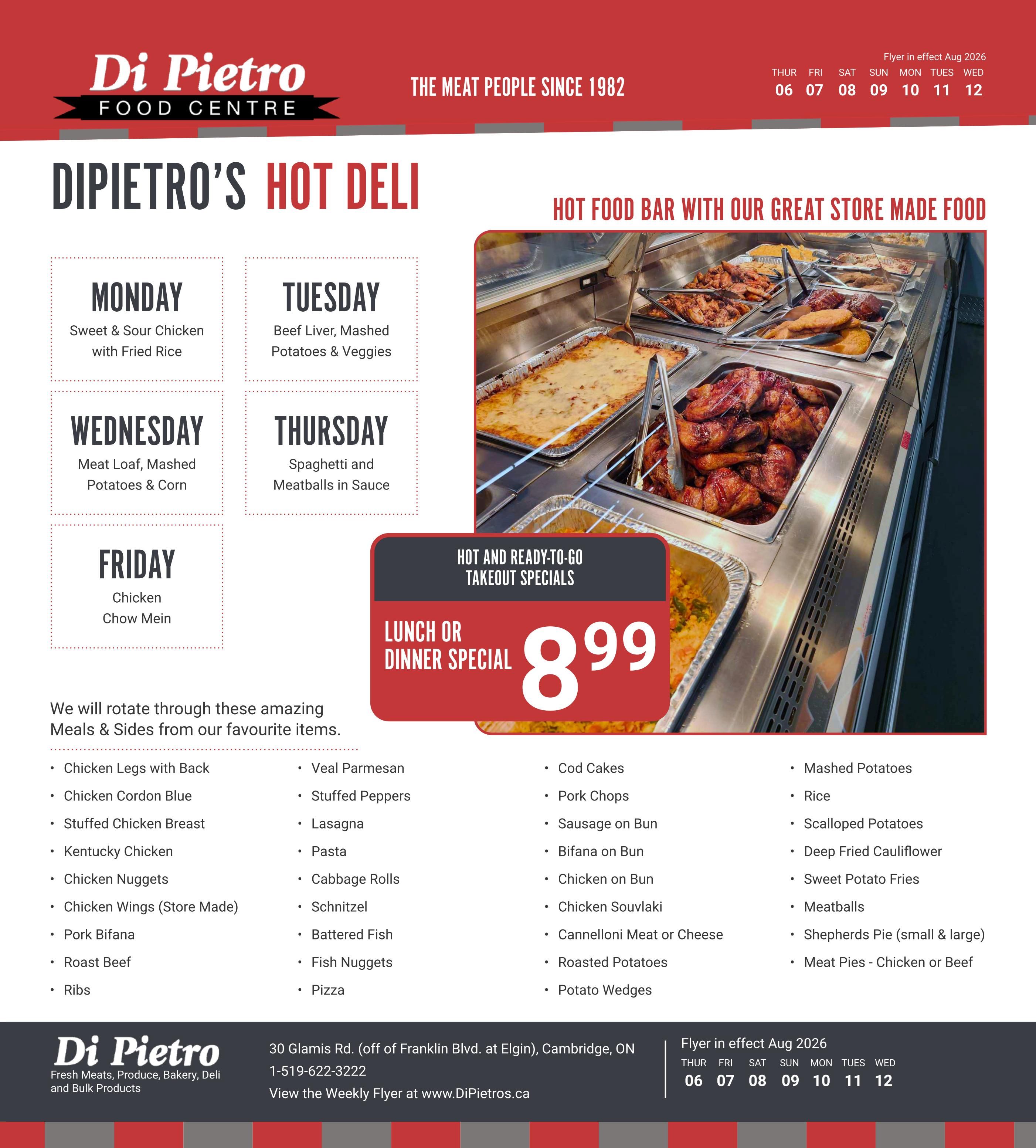 Di Pietro Food Centre Flyer August 6 to 12