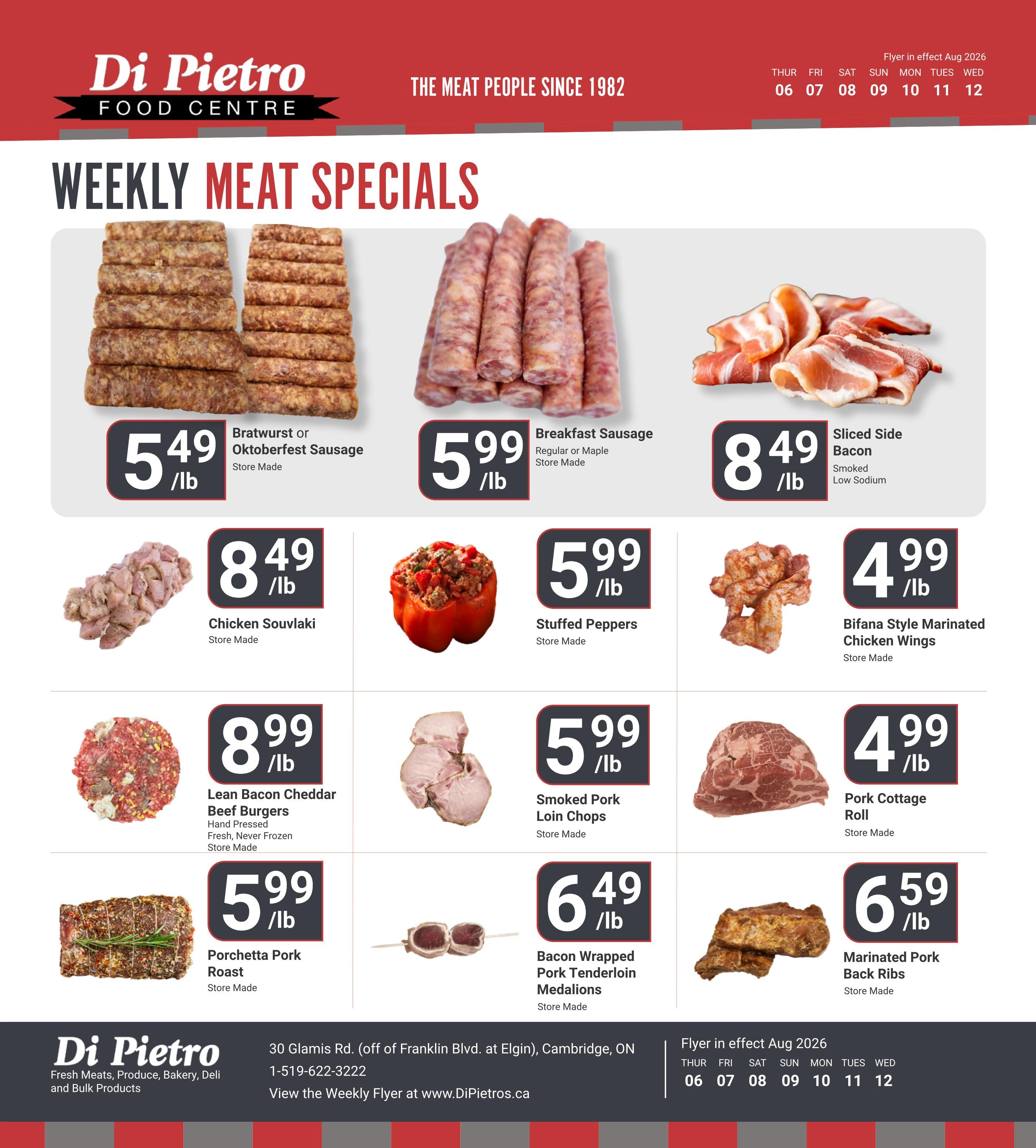 Di Pietro Food Centre Flyer August 6 to 12