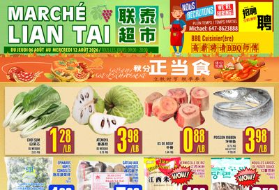 Marche Lian Tai Flyer August 6 to 12