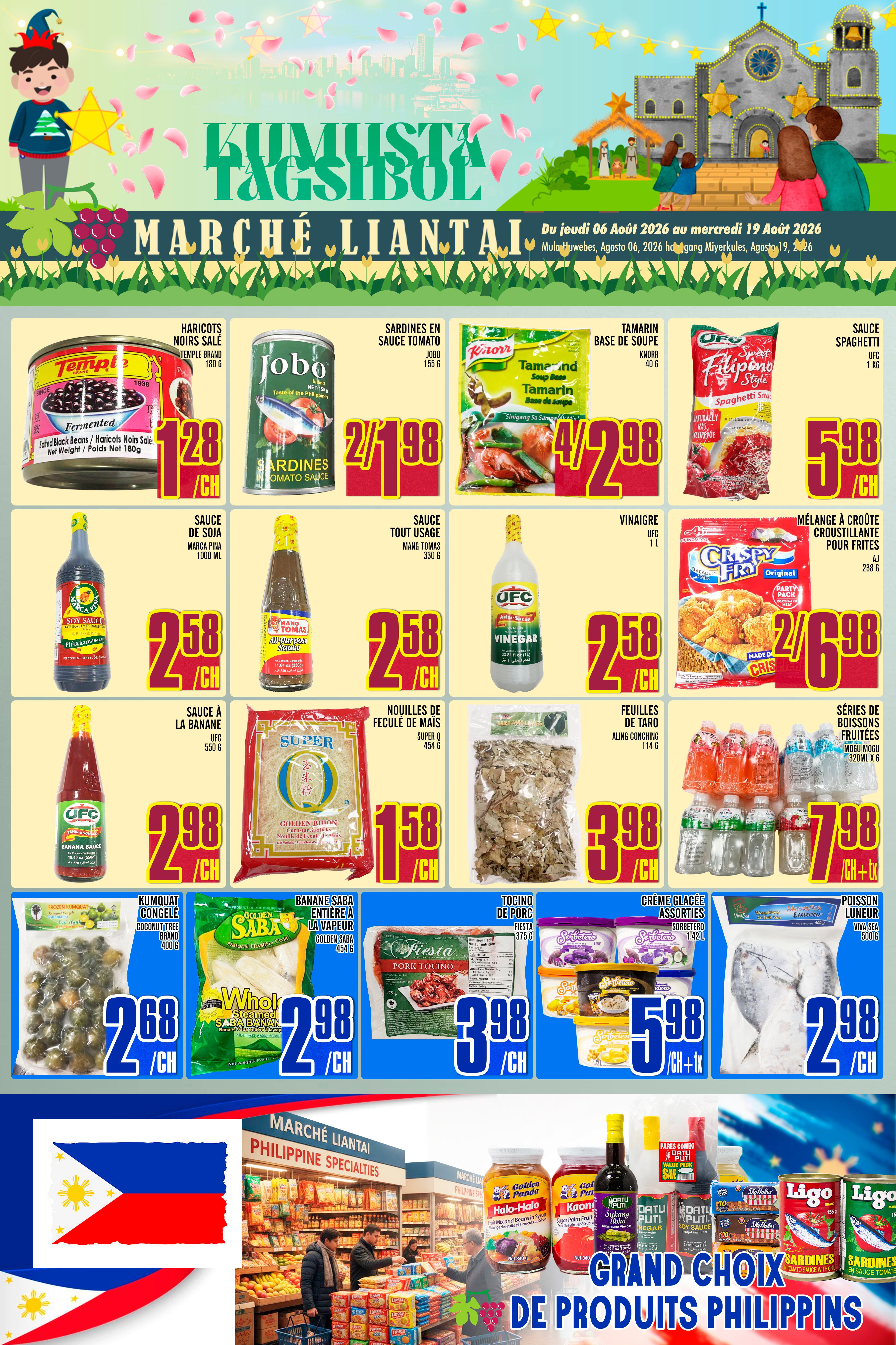 Marche Lian Tai Flyer August 6 to 12