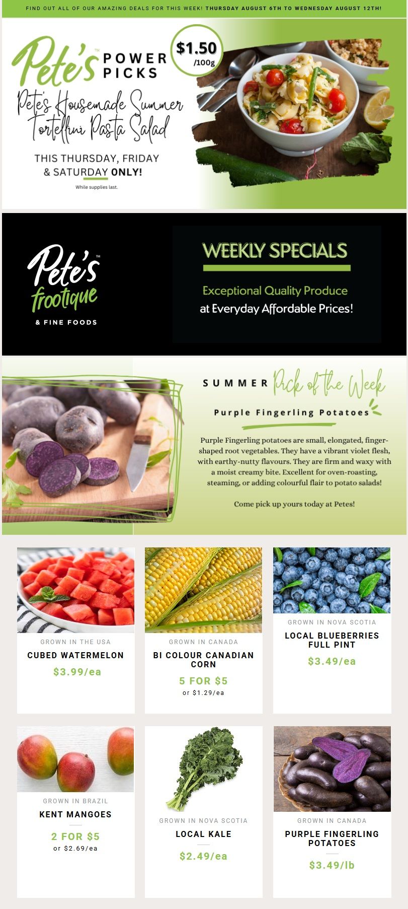 Pete's Fine Foods Flyer August 6 to 12