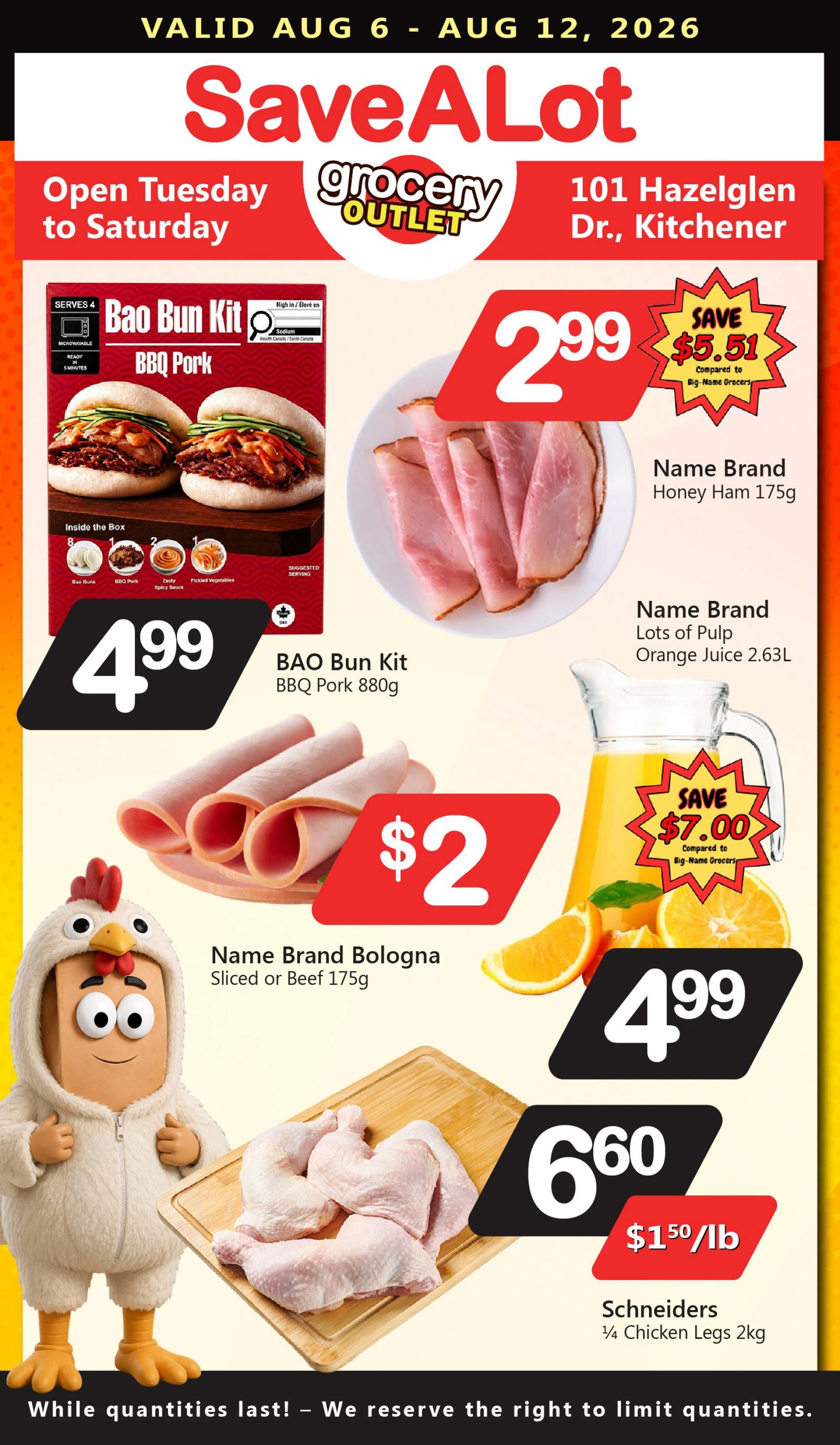 SaveALot Grocery Outlet Flyer August 6 to 12