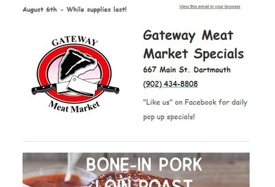 Gateway Meat Market Flyer August 6 to 12