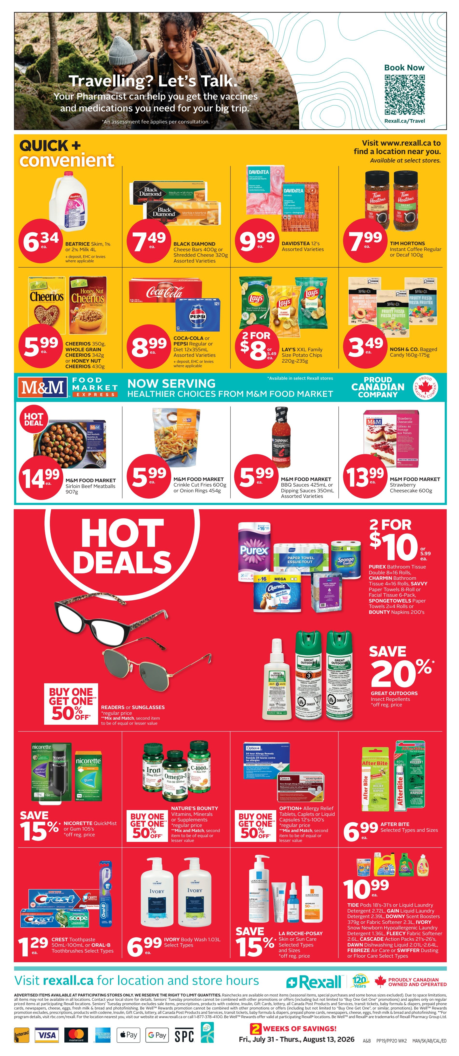 Rexall (AB, SK, MB) Flyer August 7 to 13