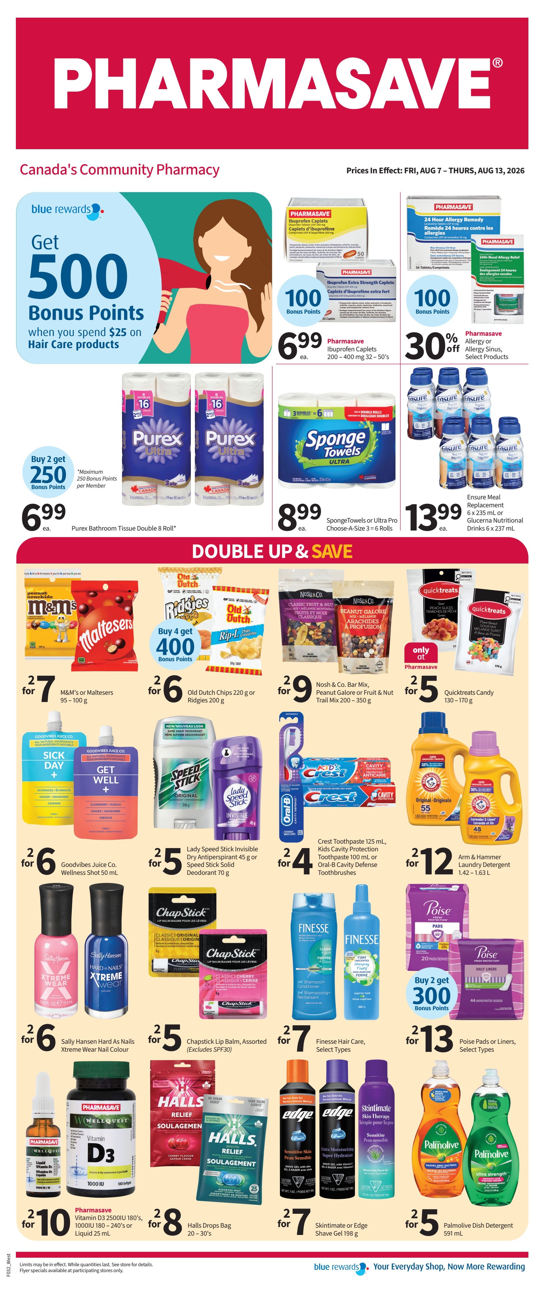 Pharmasave (West) Flyer August 7 to 13