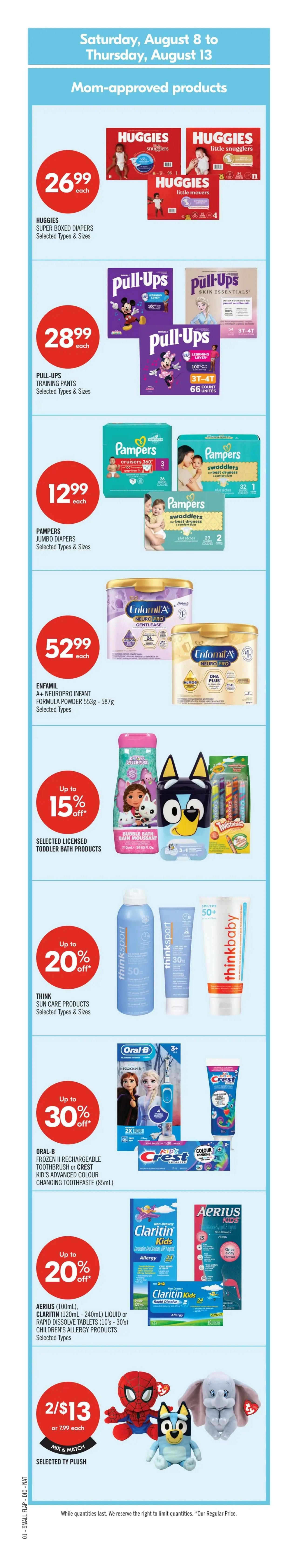Shoppers Drug Mart (ON) Flyer August 8 to 15
