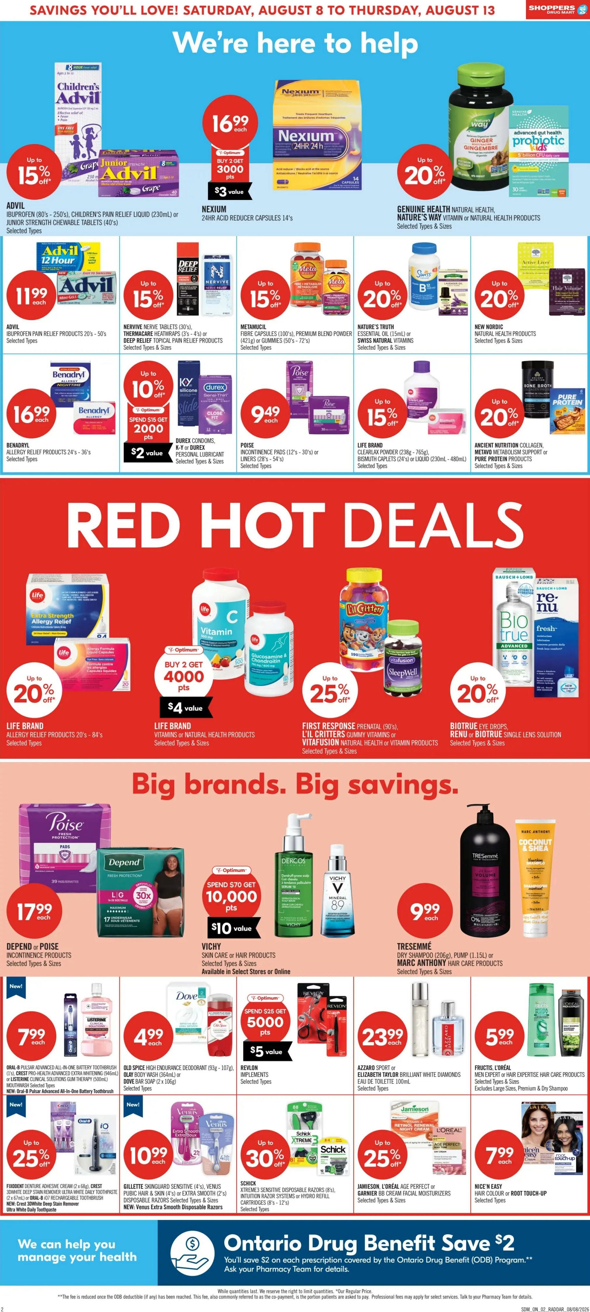 Shoppers Drug Mart (ON) Flyer August 8 to 15