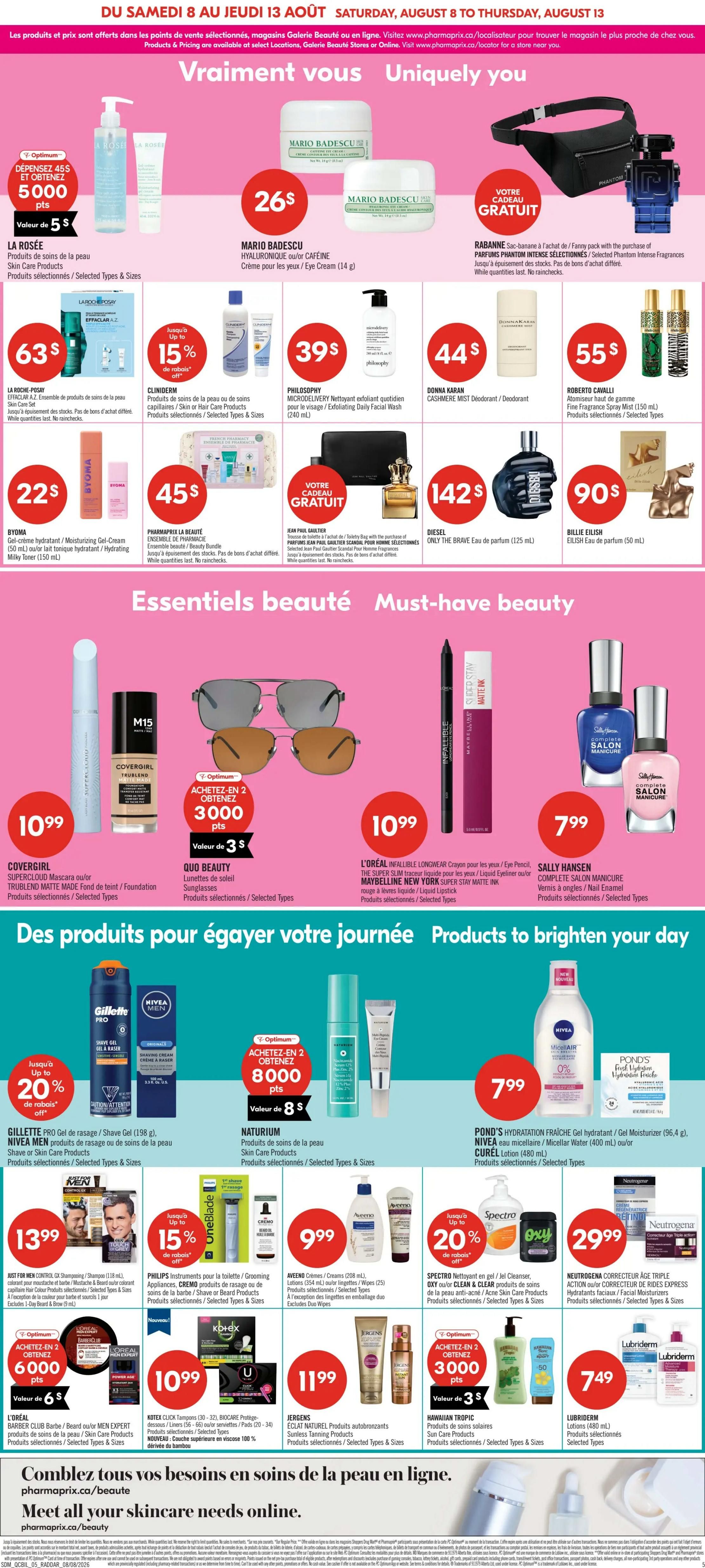 Pharmaprix Flyer August 8 to 13