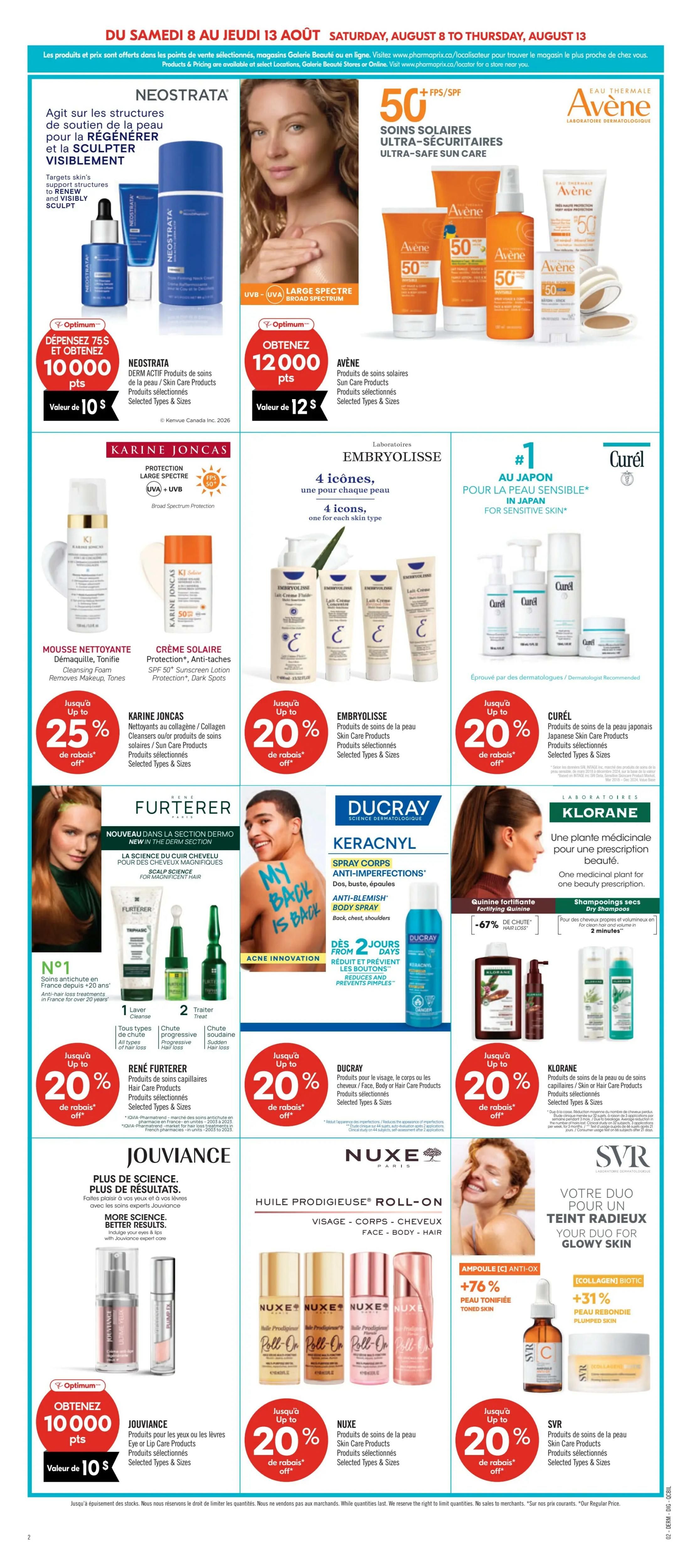 Pharmaprix Flyer August 8 to 13