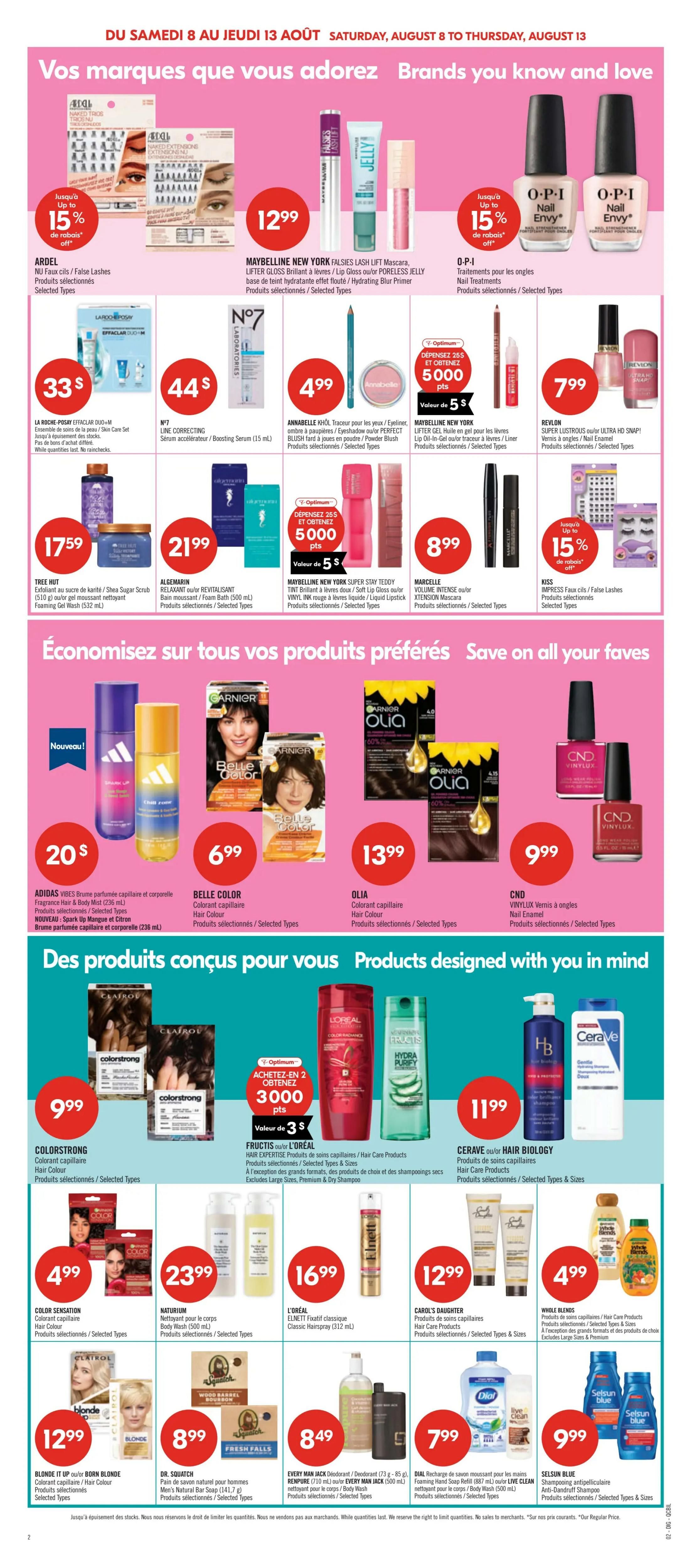 Pharmaprix Flyer August 8 to 13