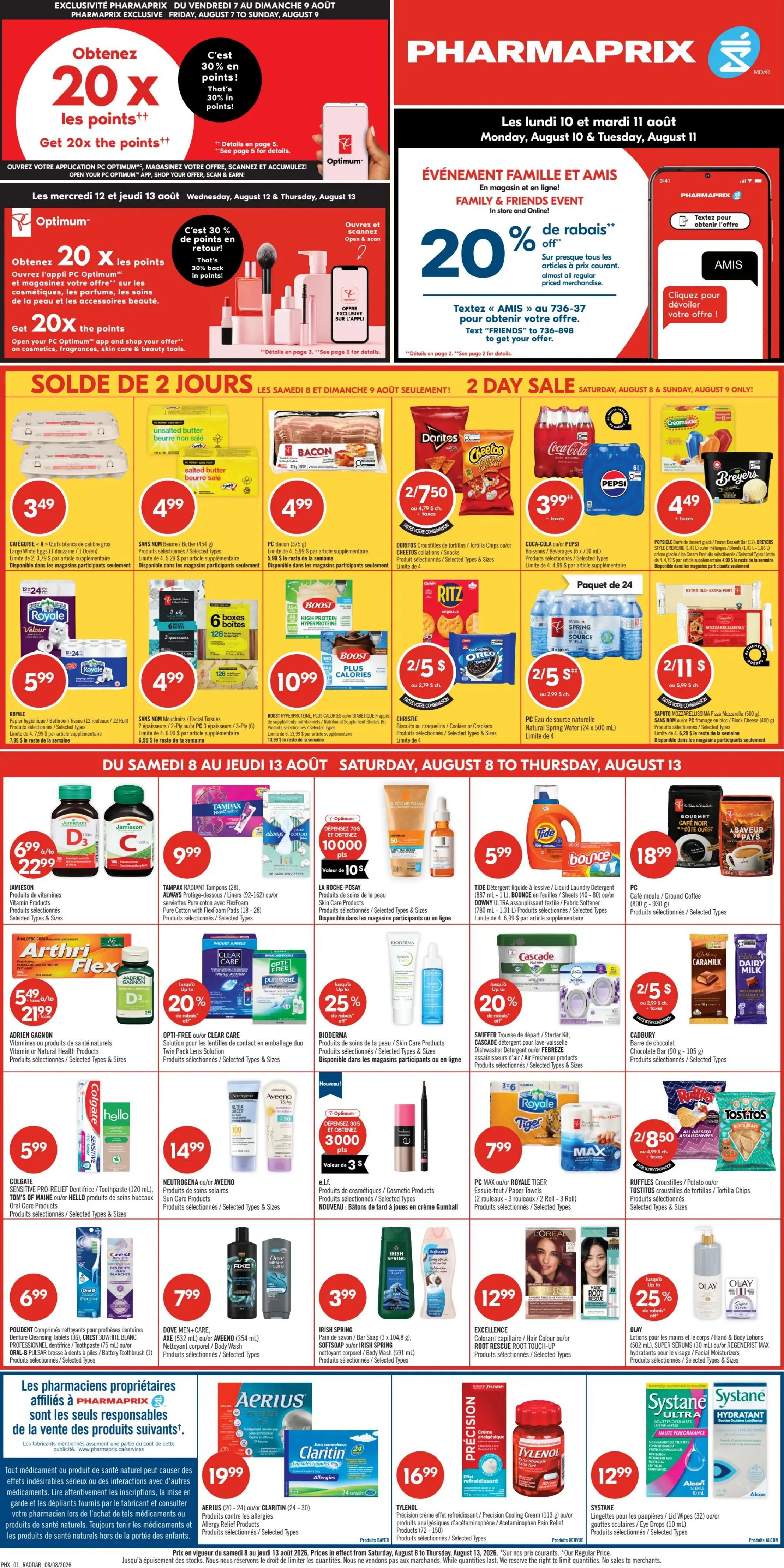 Pharmaprix Flyer August 8 to 13