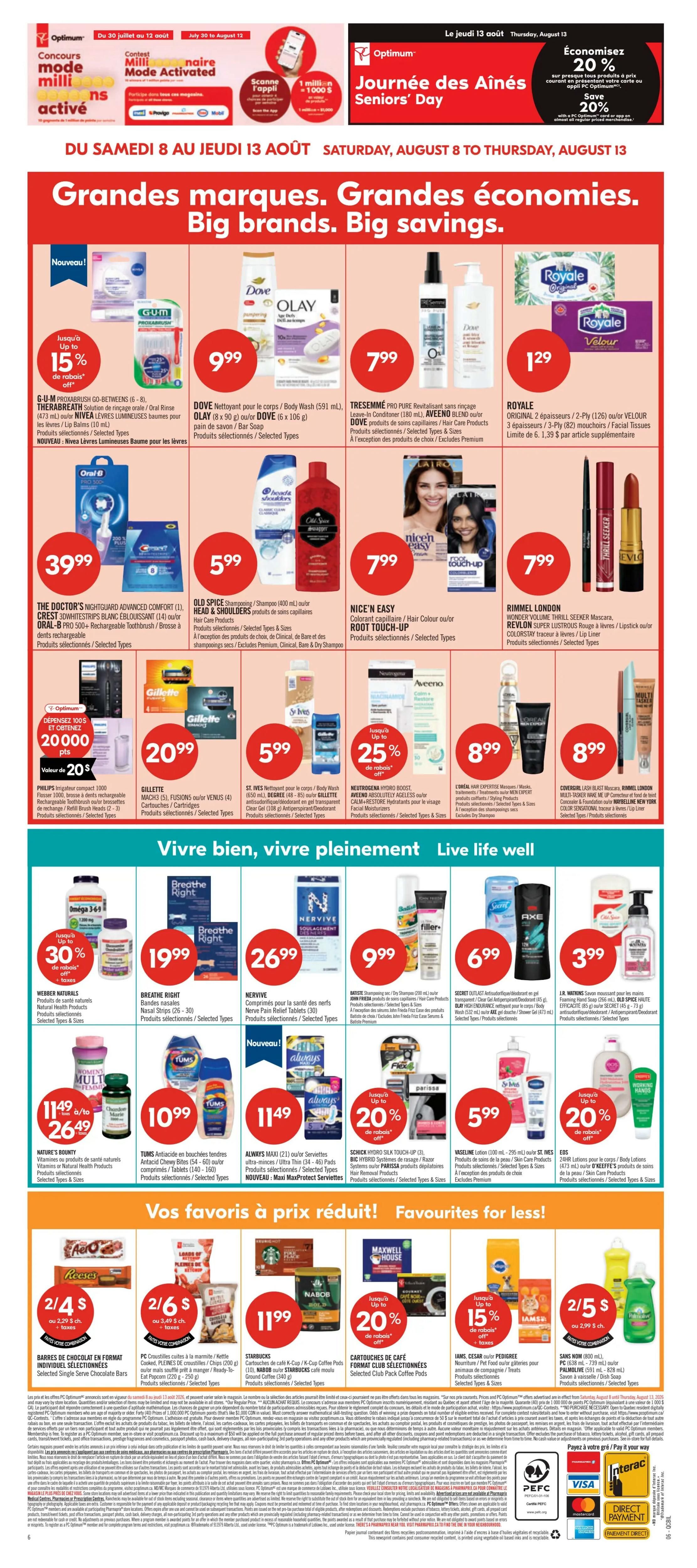 Pharmaprix Flyer August 8 to 13