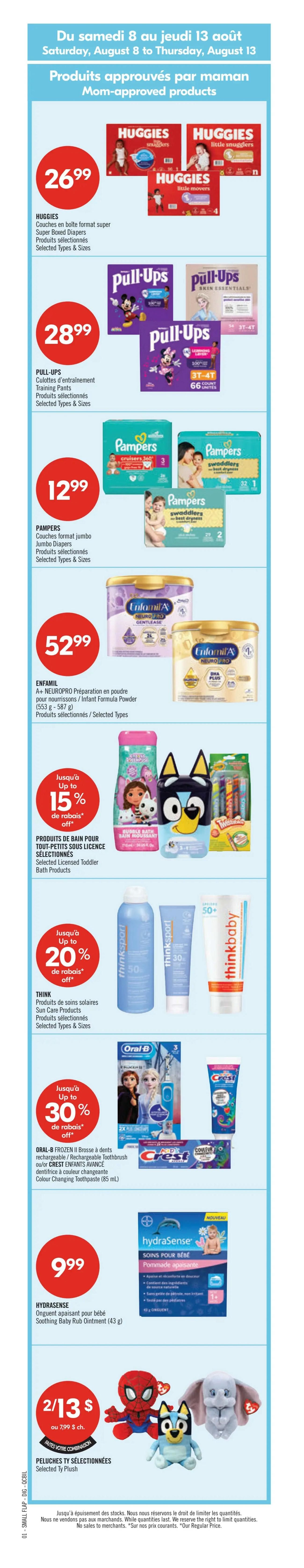 Pharmaprix Flyer August 8 to 13