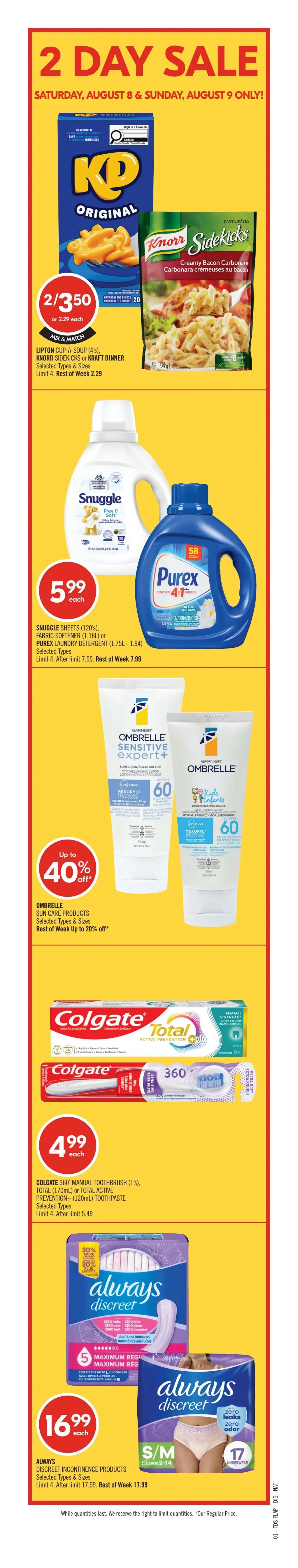 Shoppers Drug Mart (West) Flyer August 8 to 13