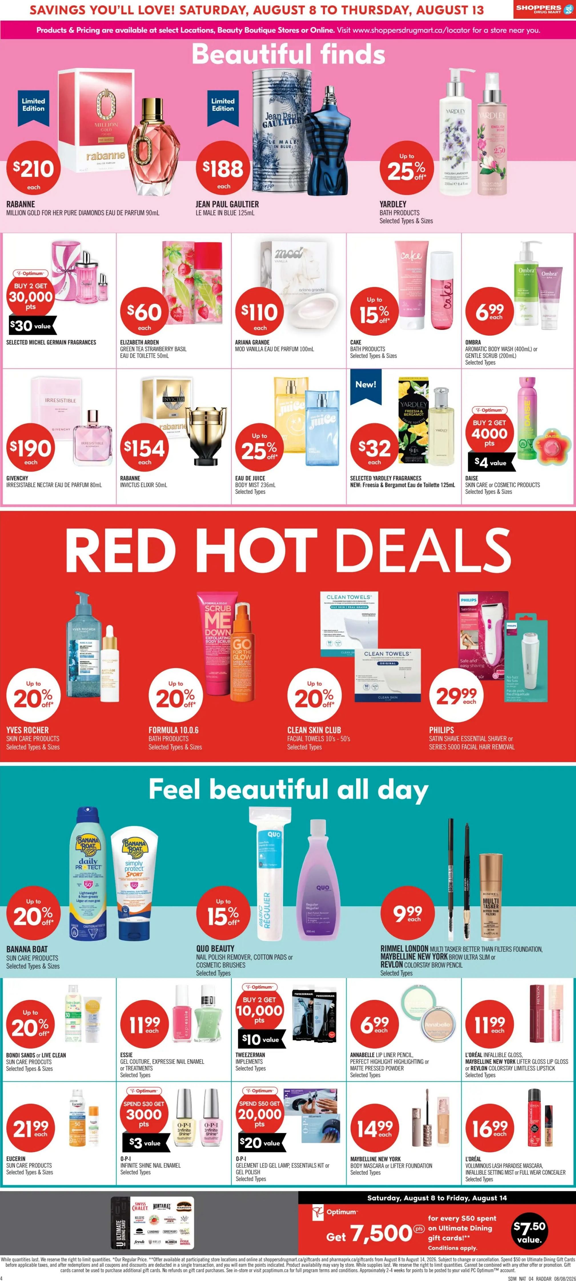 Shoppers Drug Mart (West) Flyer August 8 to 13