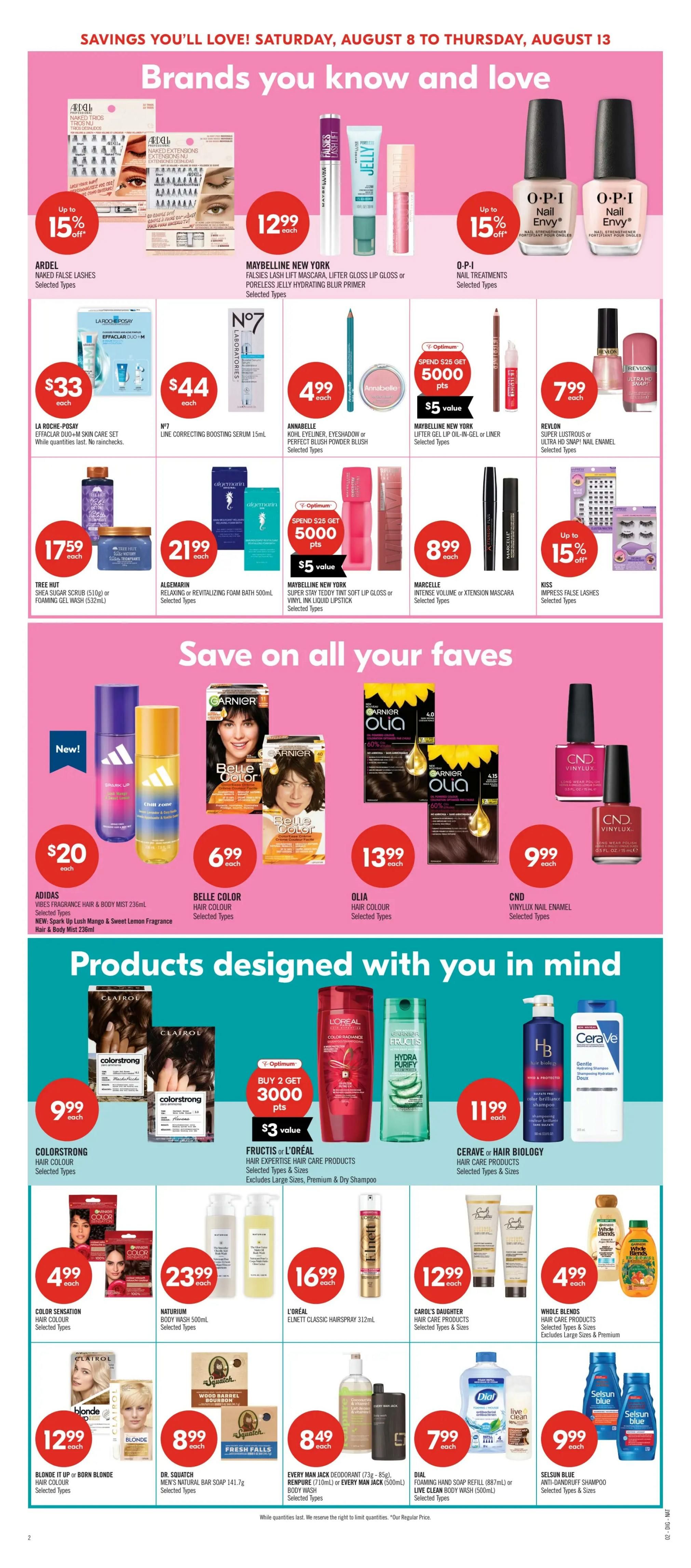 Shoppers Drug Mart (West) Flyer August 8 to 13